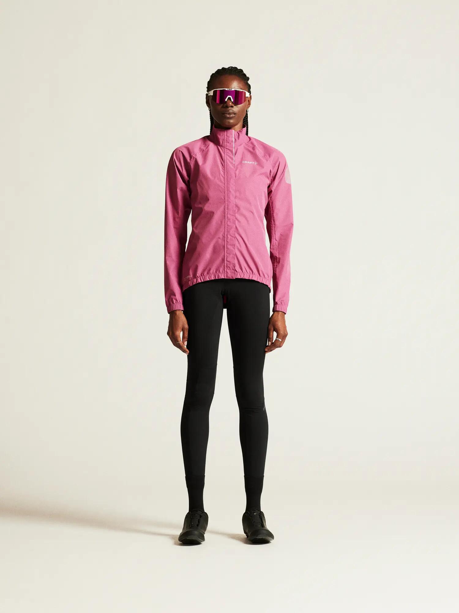 craft Core Endur Hydro Jacket 2 Dames – wind- en waterdichte fietsjack – Rouge 6/7