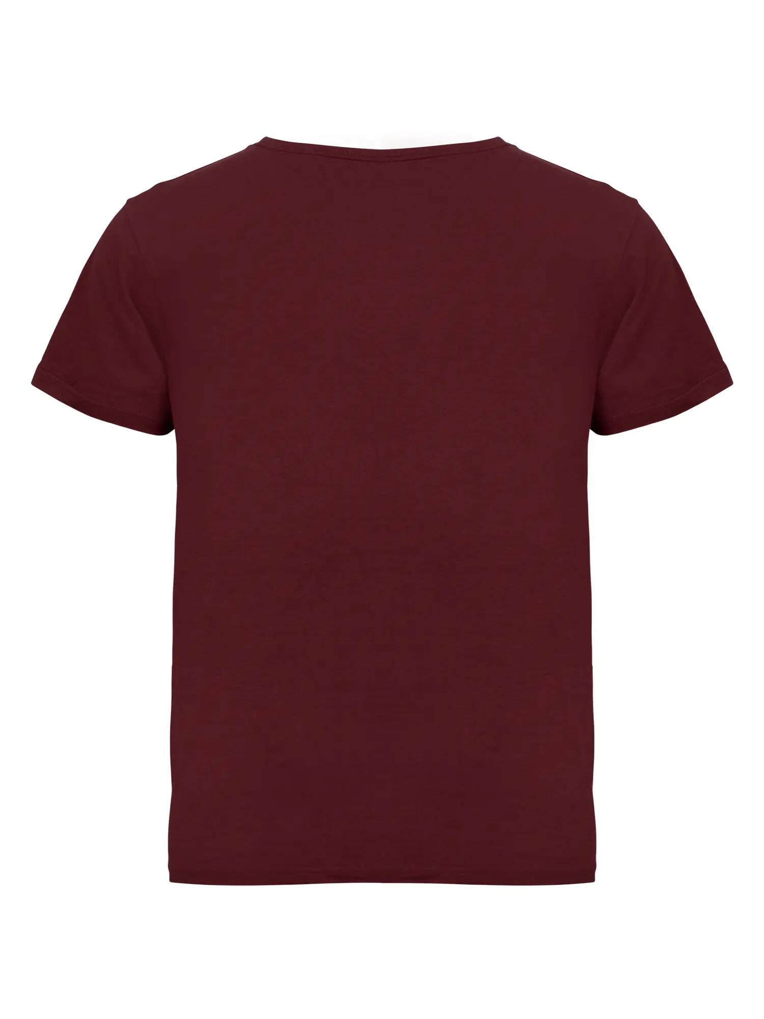 clique Basic-T Loose Fit T-shirt in 100% cotone – Burgundy 4/4