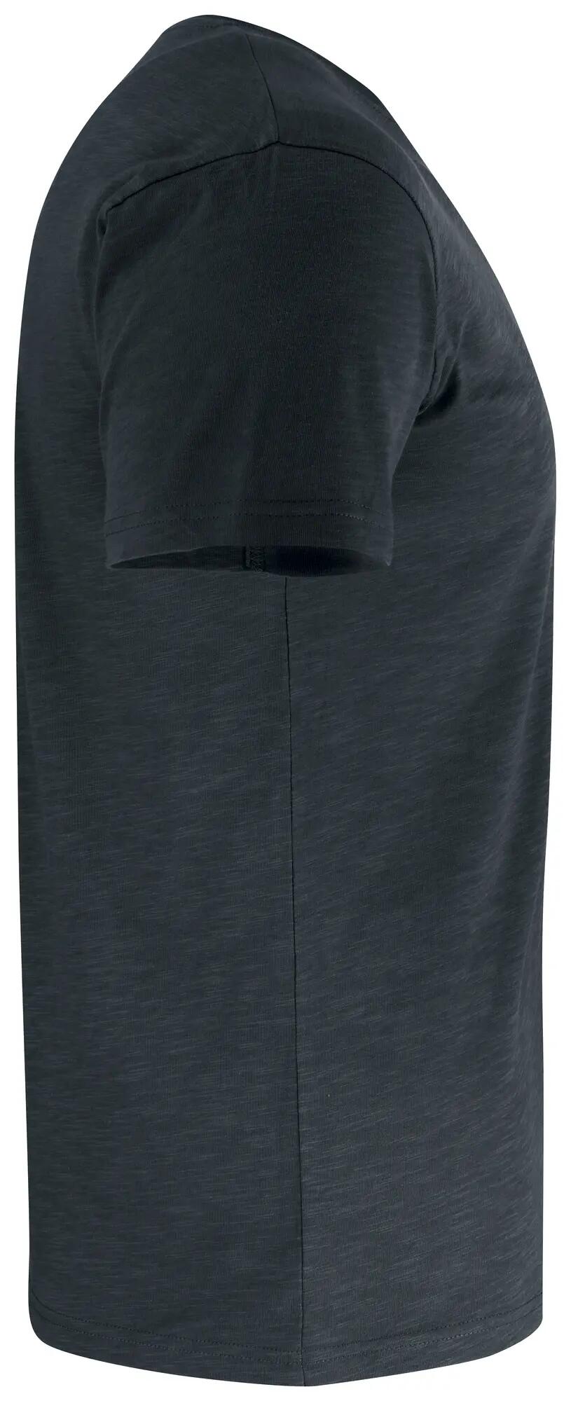 clique Slub-T T-shirt ajustada em 100% algodão slub – black 4/4
