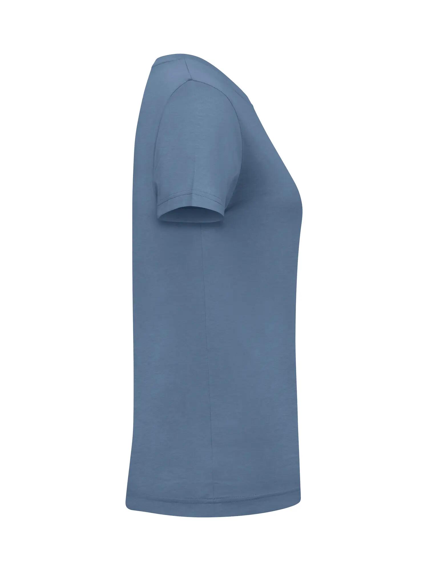 clique New Classic-T Women – T-shirt em algodão ringspun – Steel Blue 3/4
