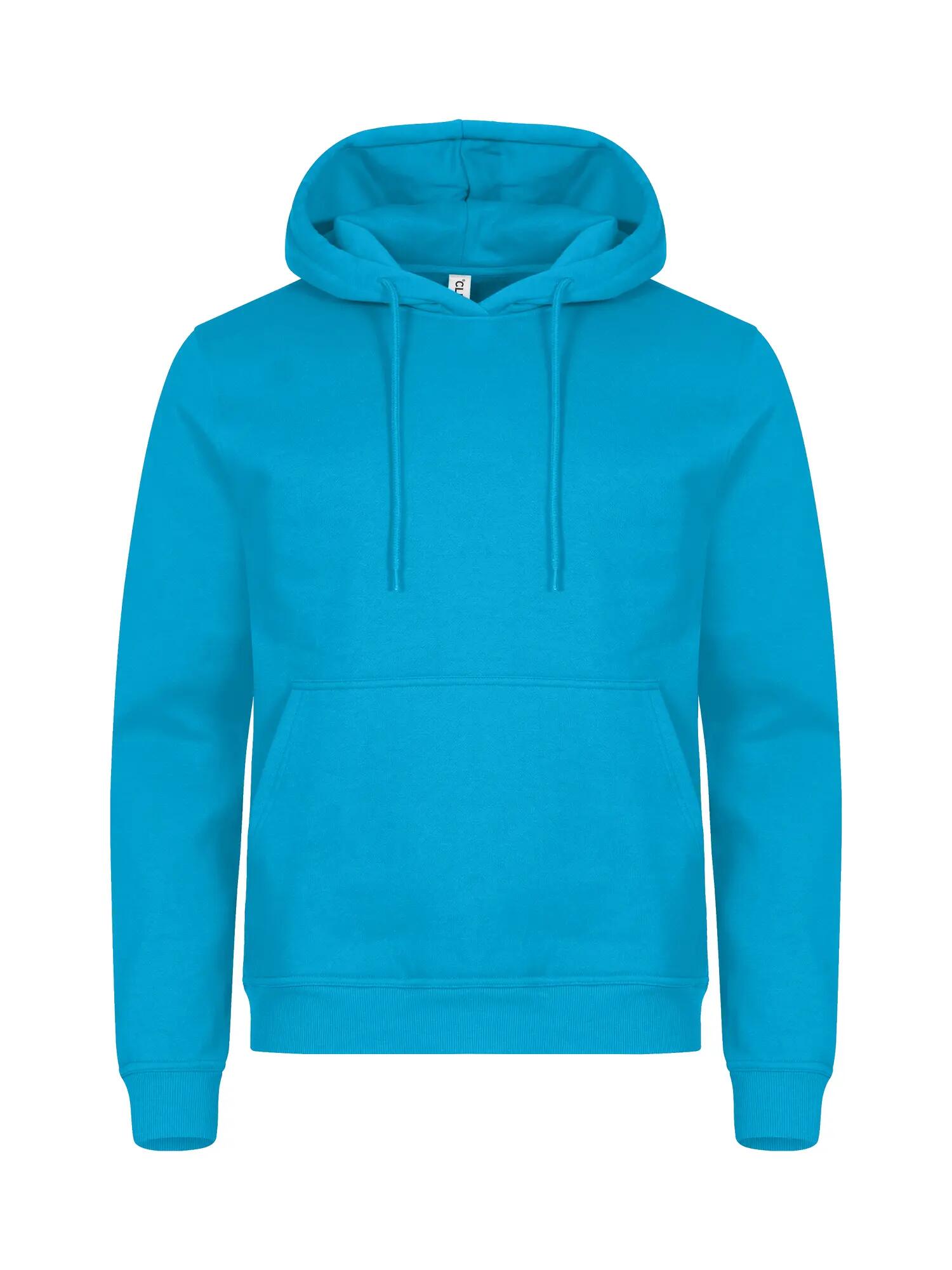 clique Hoodie Miami em algodão e poliéster reciclado – Turquoise 1/4
