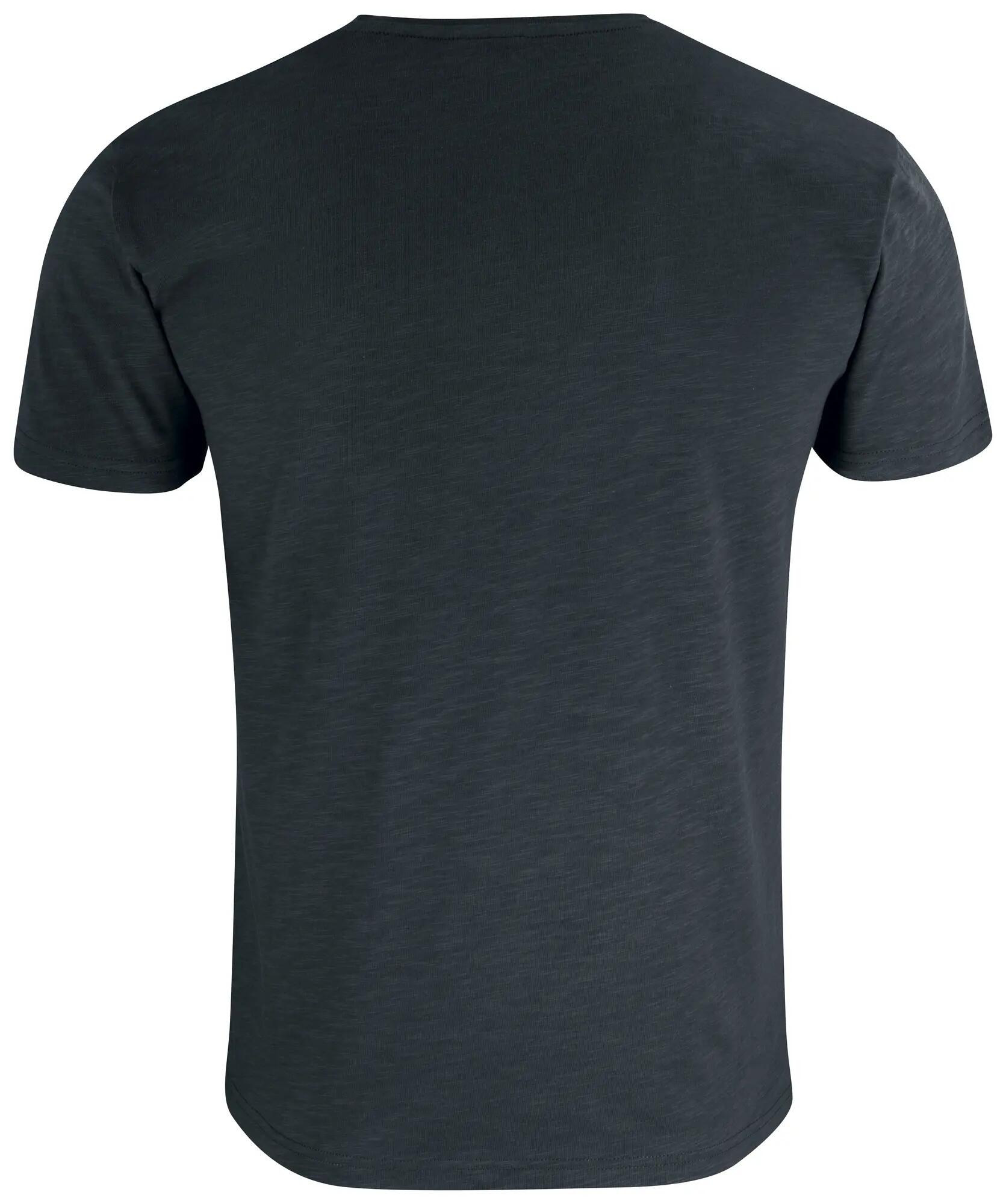 clique Slub-T T-shirt ajustada em 100% algodão slub – black 2/4