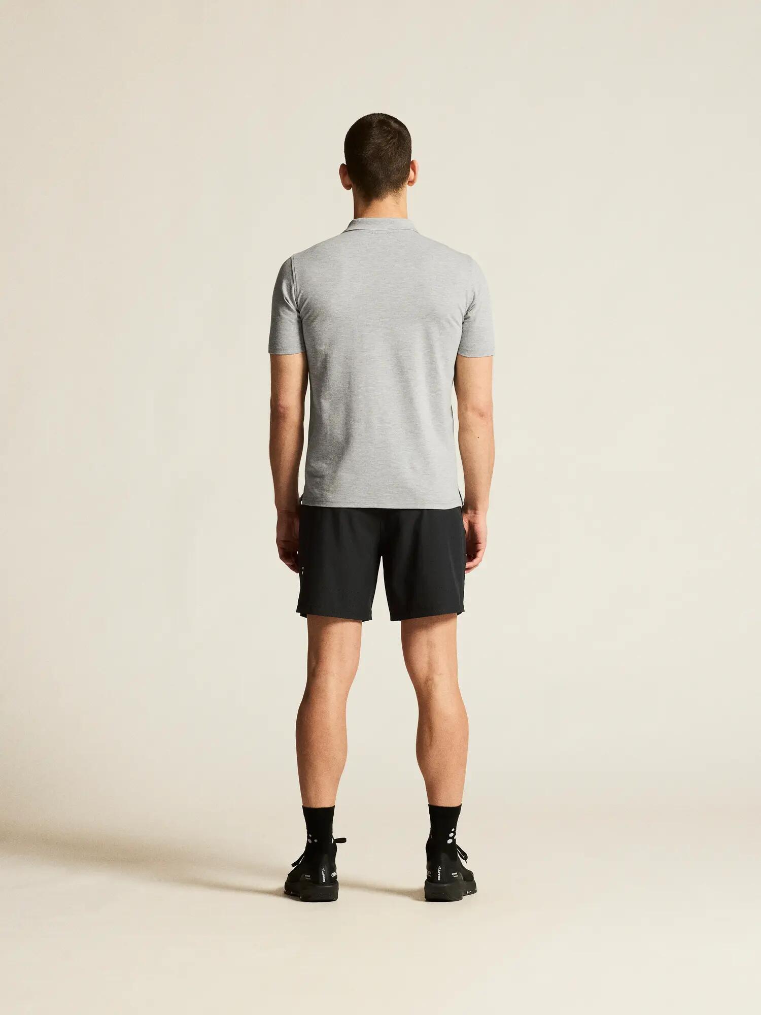 craft Polo Community 2.0 Herren aus Baumwollmischung – Grey Melange 4/7