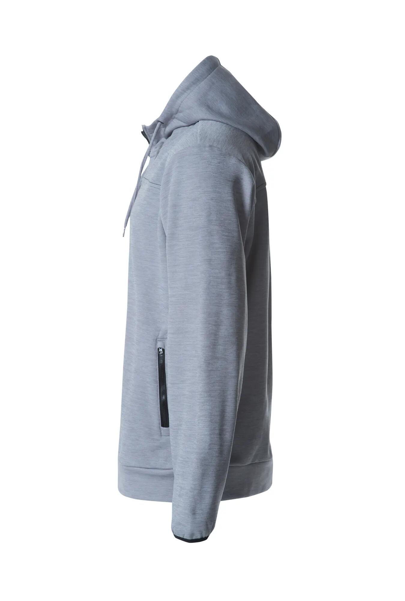 clique Kapuzenjacke Ottawa aus weichem Polyester – ash 3/4