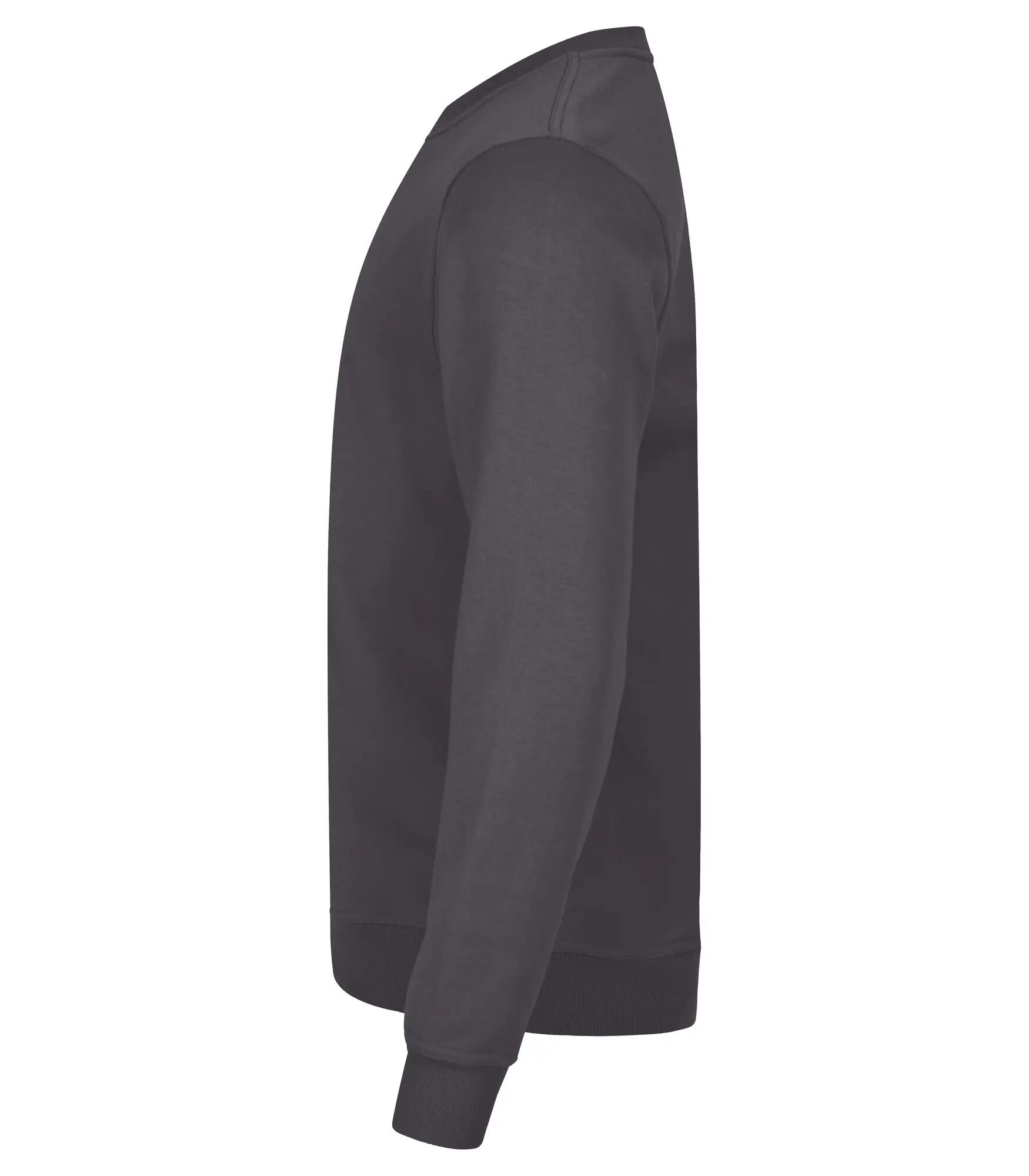clique Miami Roundneck – camisola gola redonda em algodão reciclado – Metal Grey 4/4