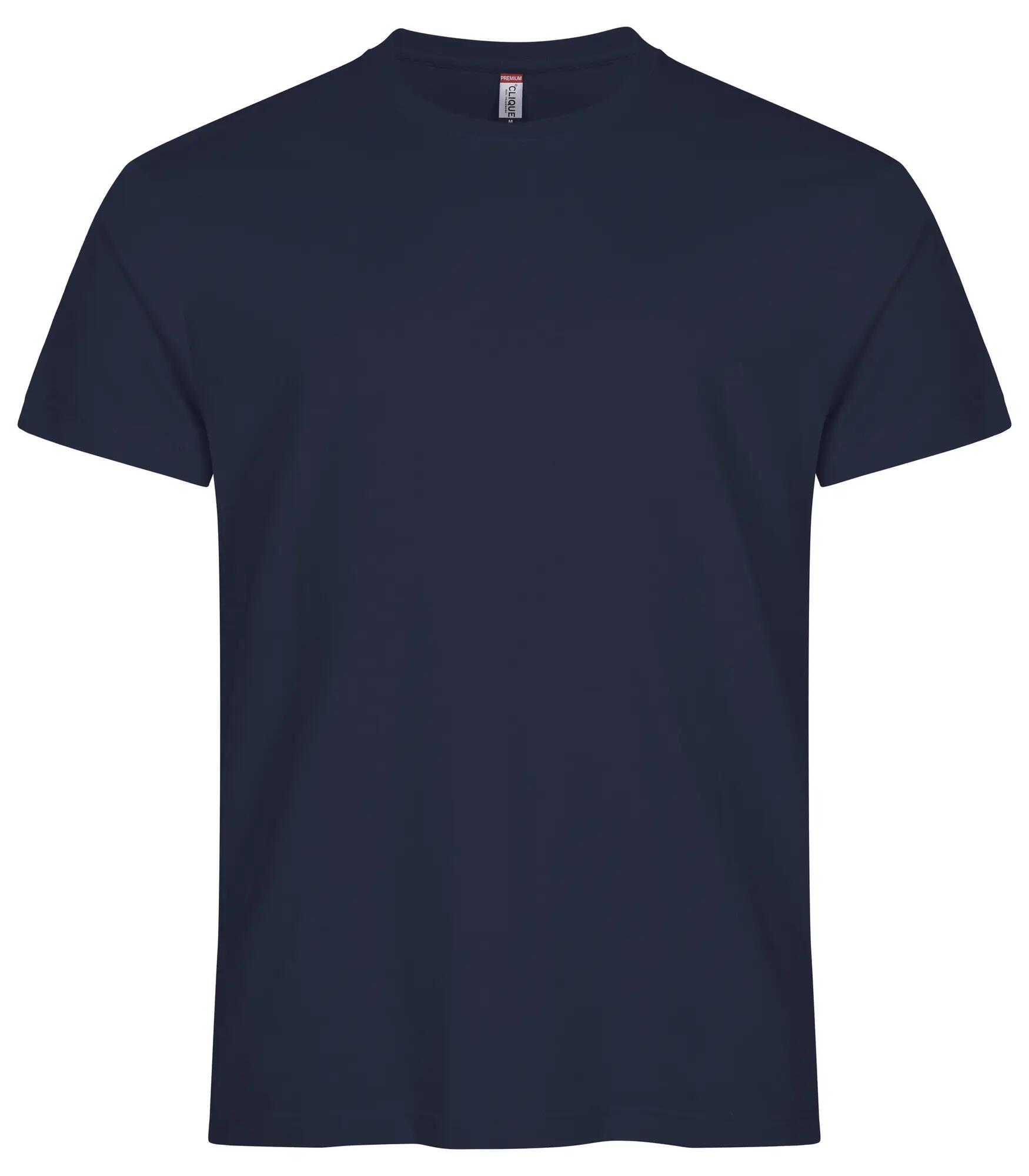clique Premium Long-T T-shirt 100% algodão – Navy 1/4