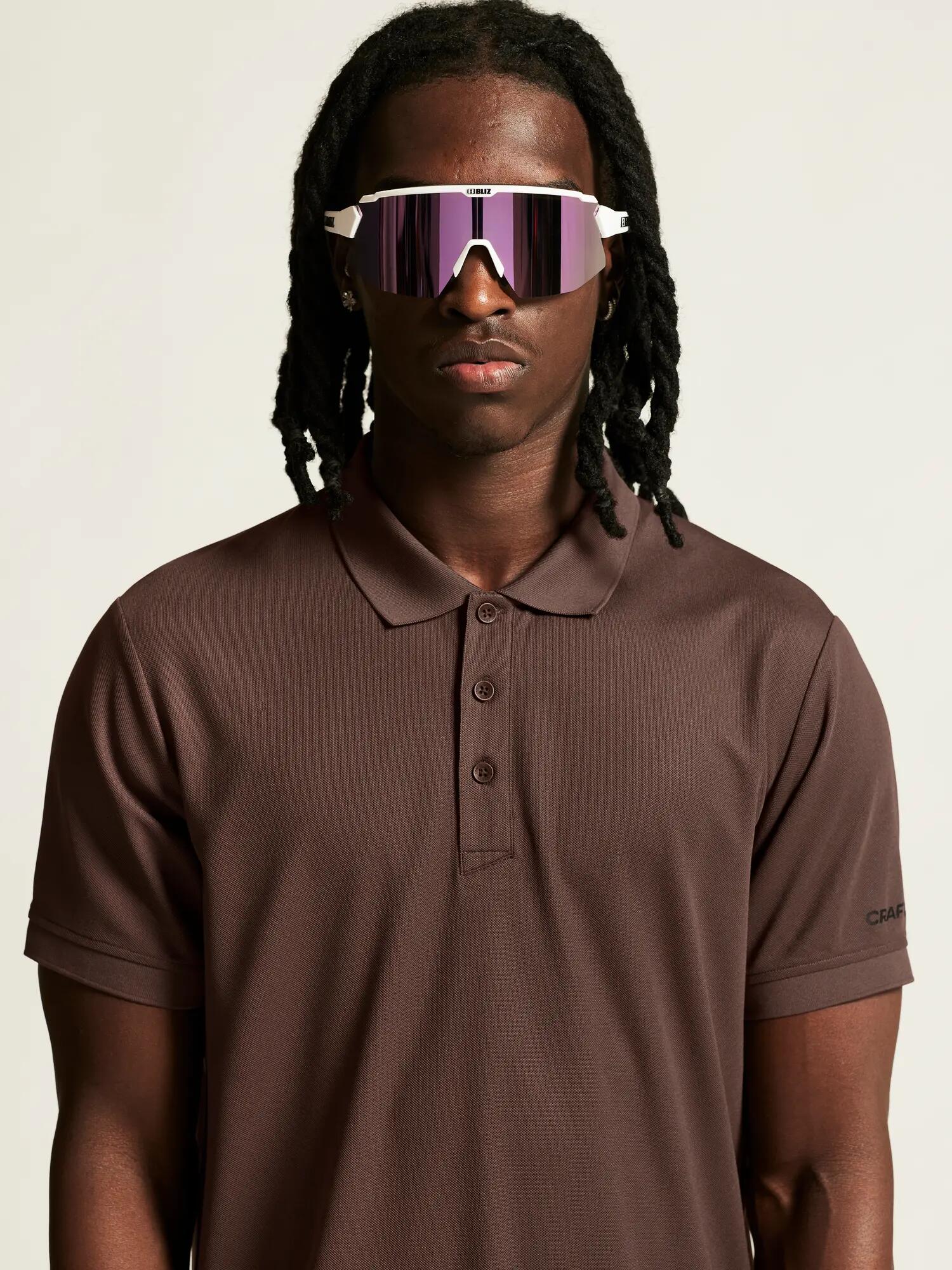 craft CORE Unify Polo van gerecycled polyester – Prune 7/7