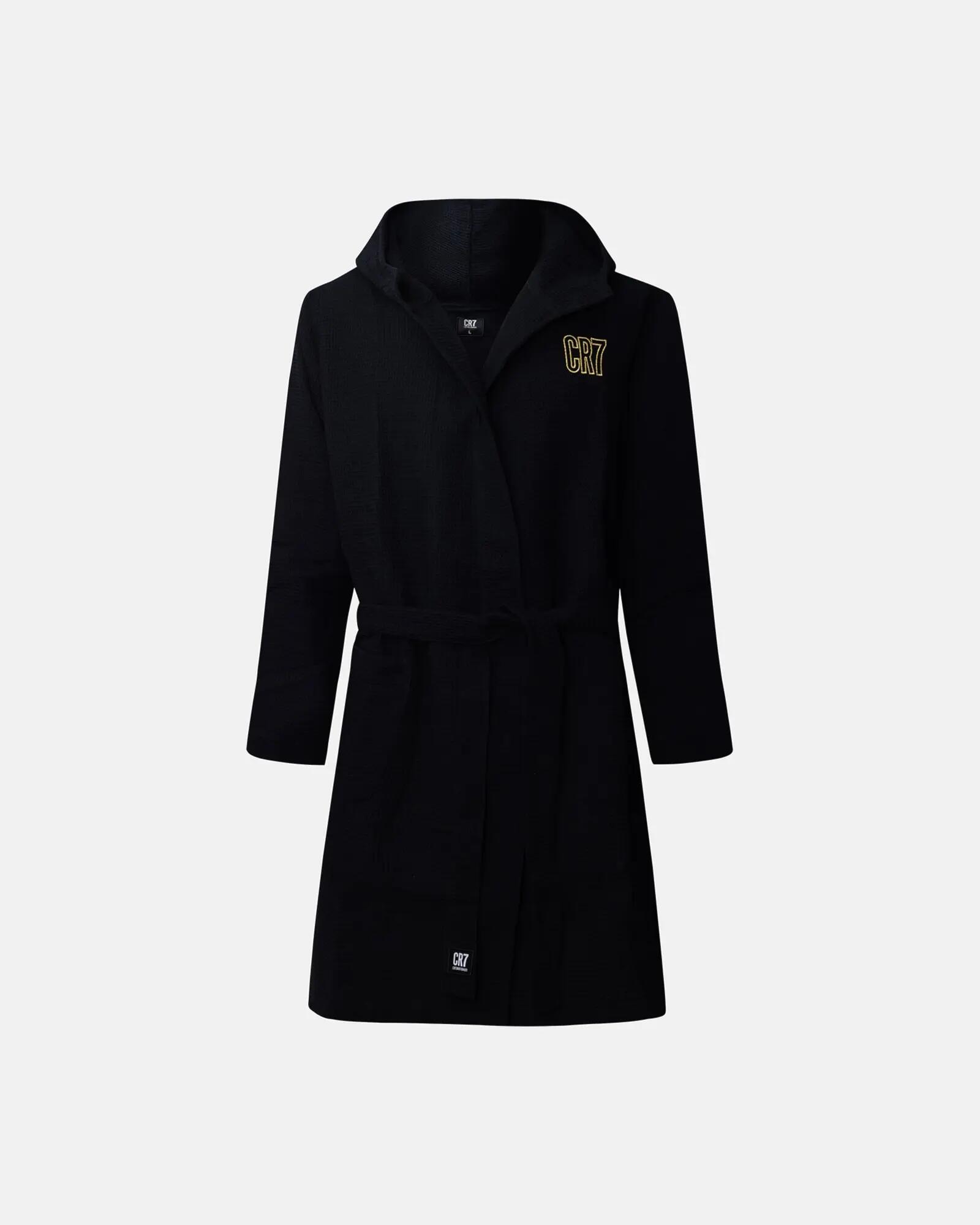 cr7 Roupão Waffle com capuz — NAVY, 60% algodão/40% poliéster – NAVY (49) 2/3