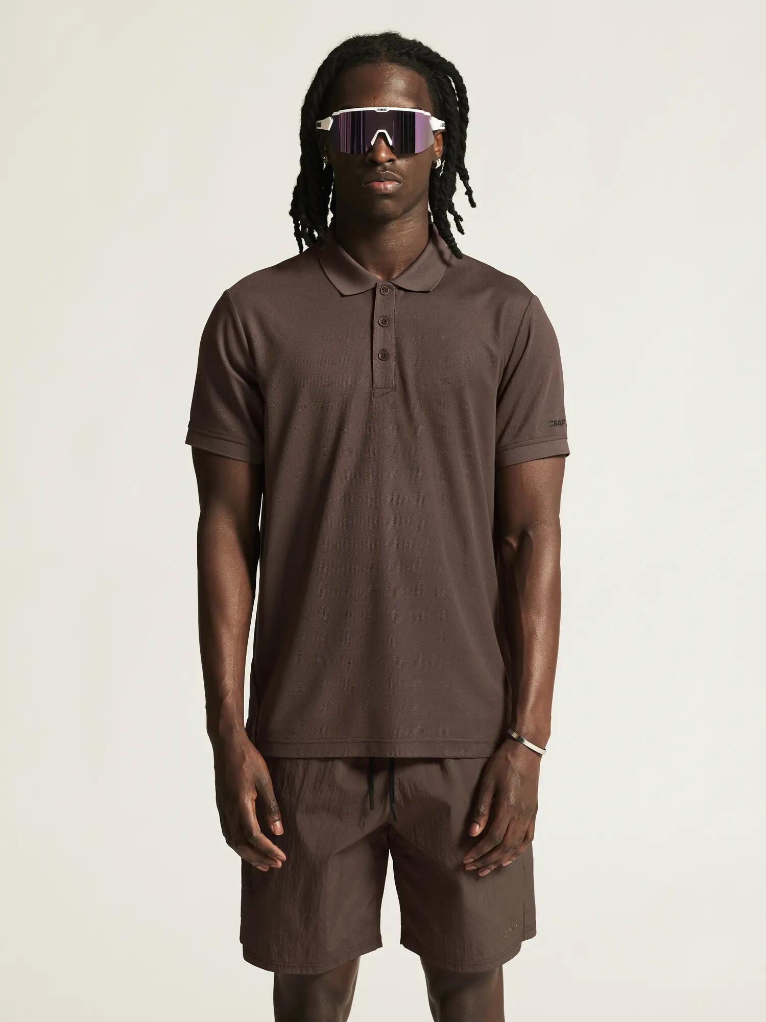 craft CORE Unify Polo van gerecycled polyester – Prune 4/7