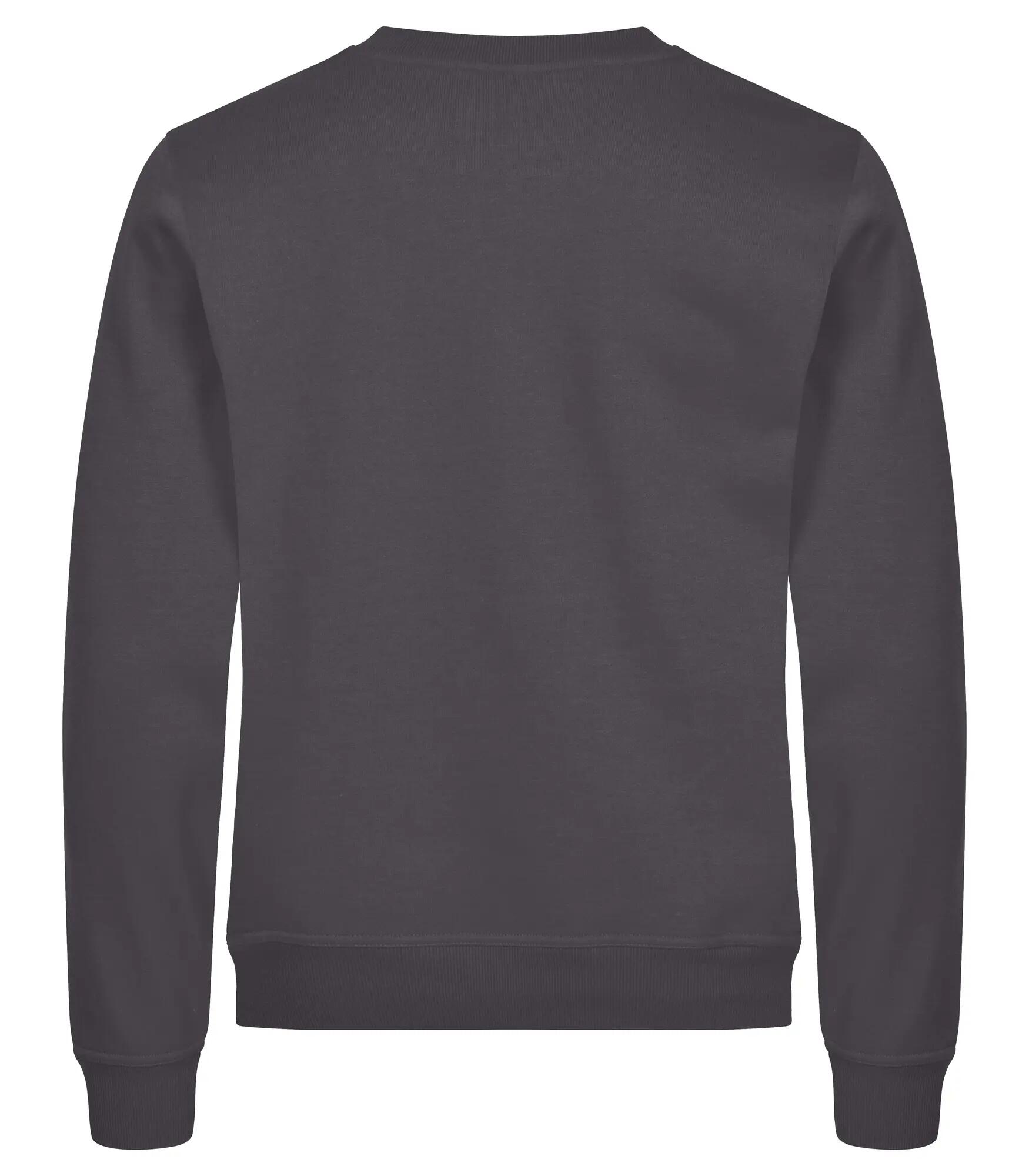 clique Miami Roundneck – camisola gola redonda em algodão reciclado – Metal Grey 3/4