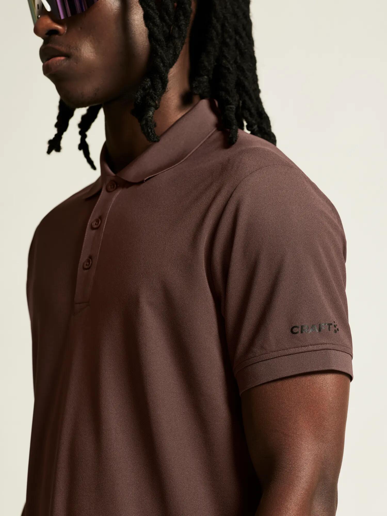 craft CORE Unify Polo van gerecycled polyester – Prune 2/7
