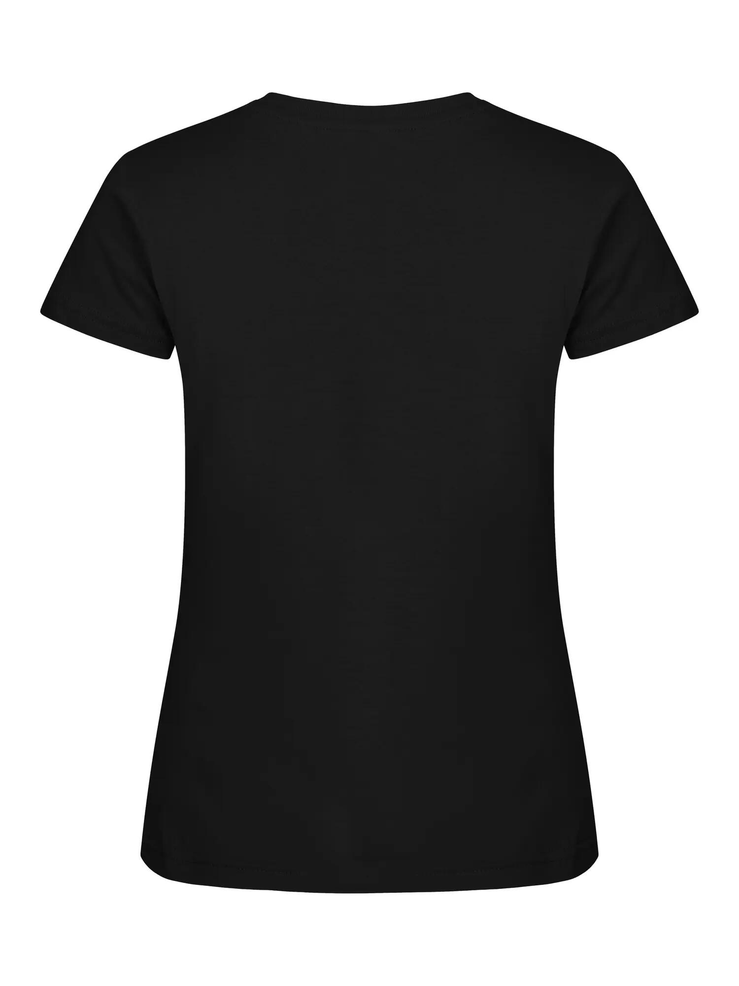 clique Basic-T Women – T-shirt donna slim, 100% cotone (nero) – black 2/8