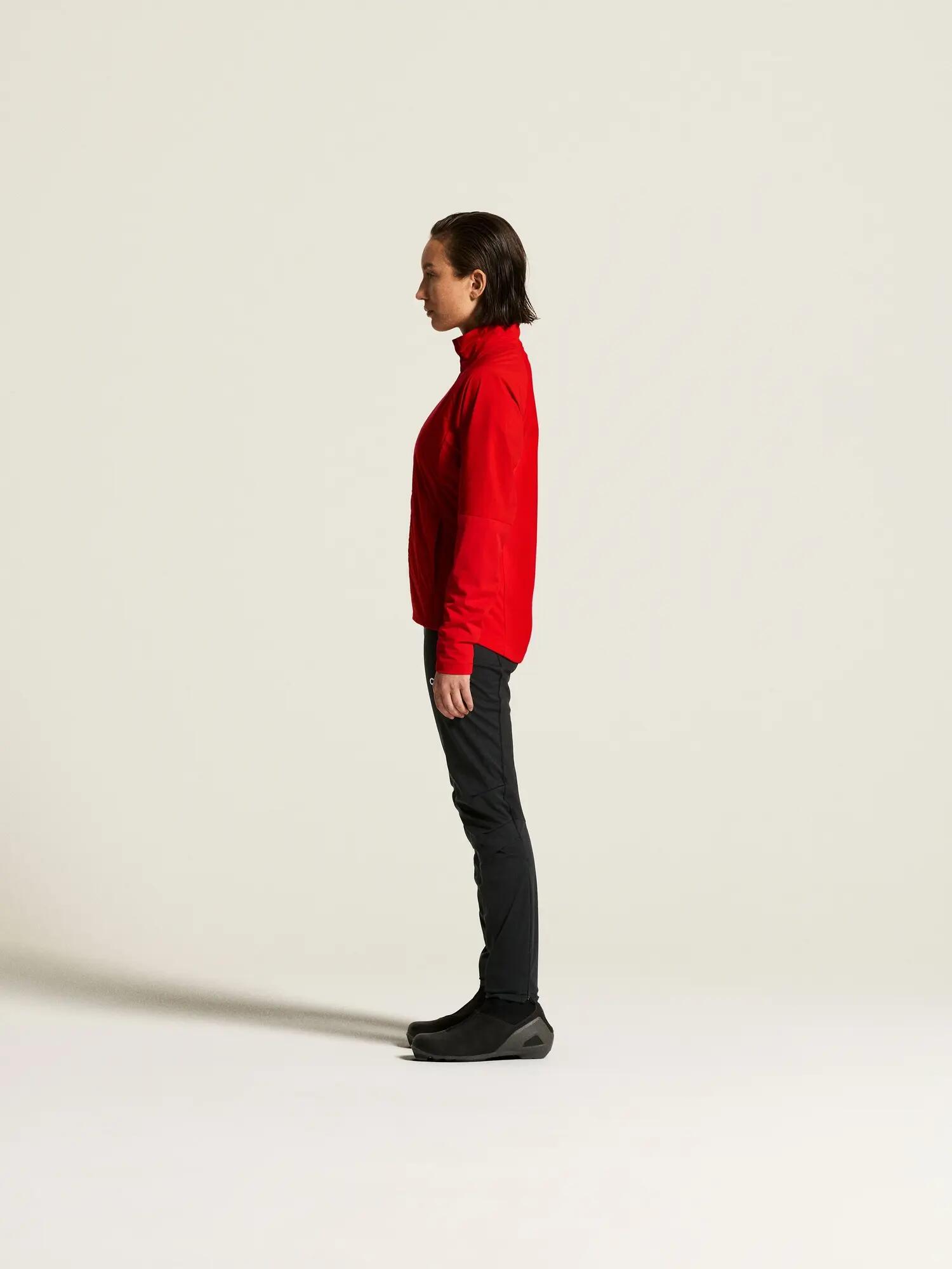 craft Nordic Club 2.0 Damenjacke – wind- und wasserabweisend – Bright red 7/7