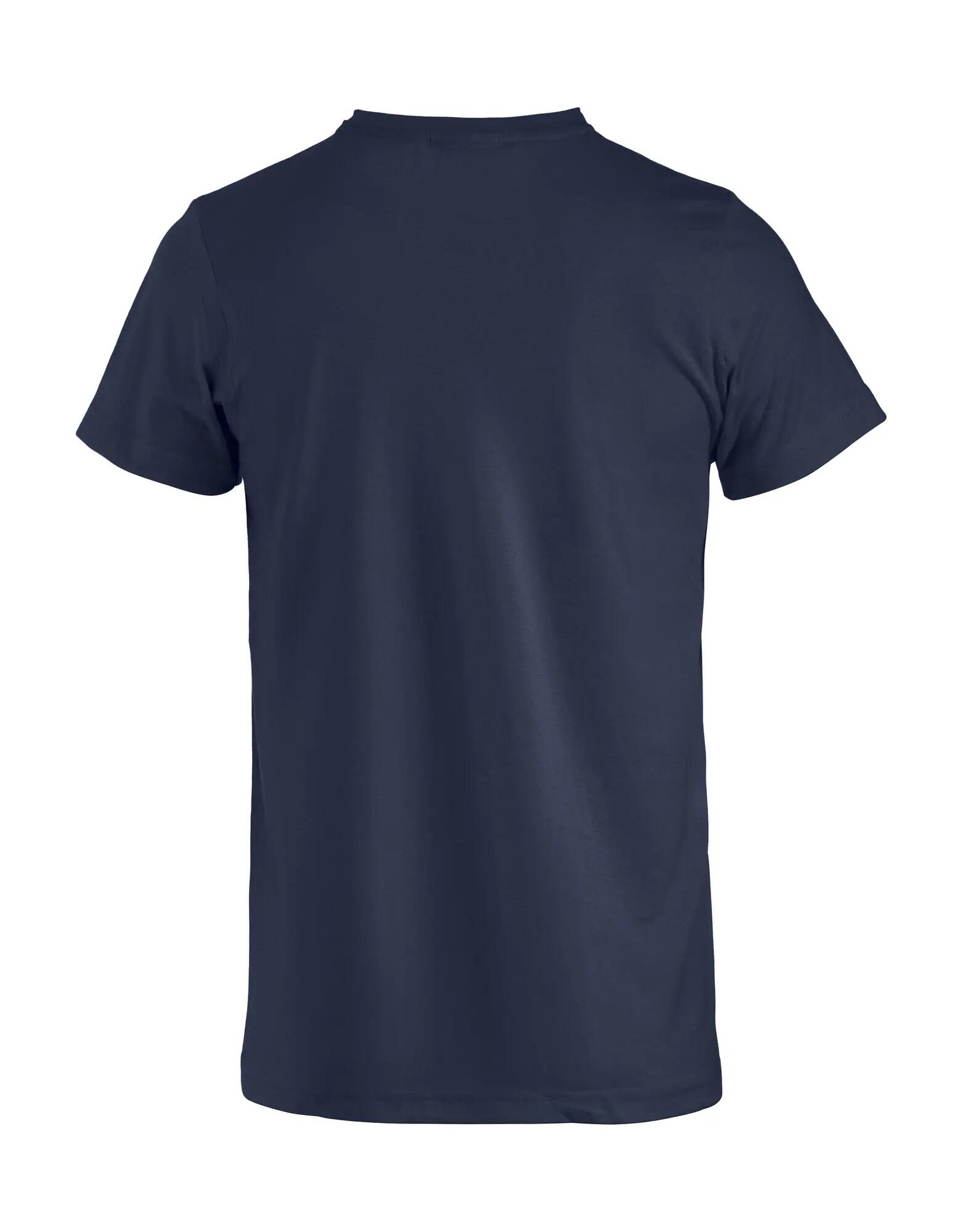 clique Basic-T Junior T-shirt junior in cotone, collo a costine – dark navy 2/8