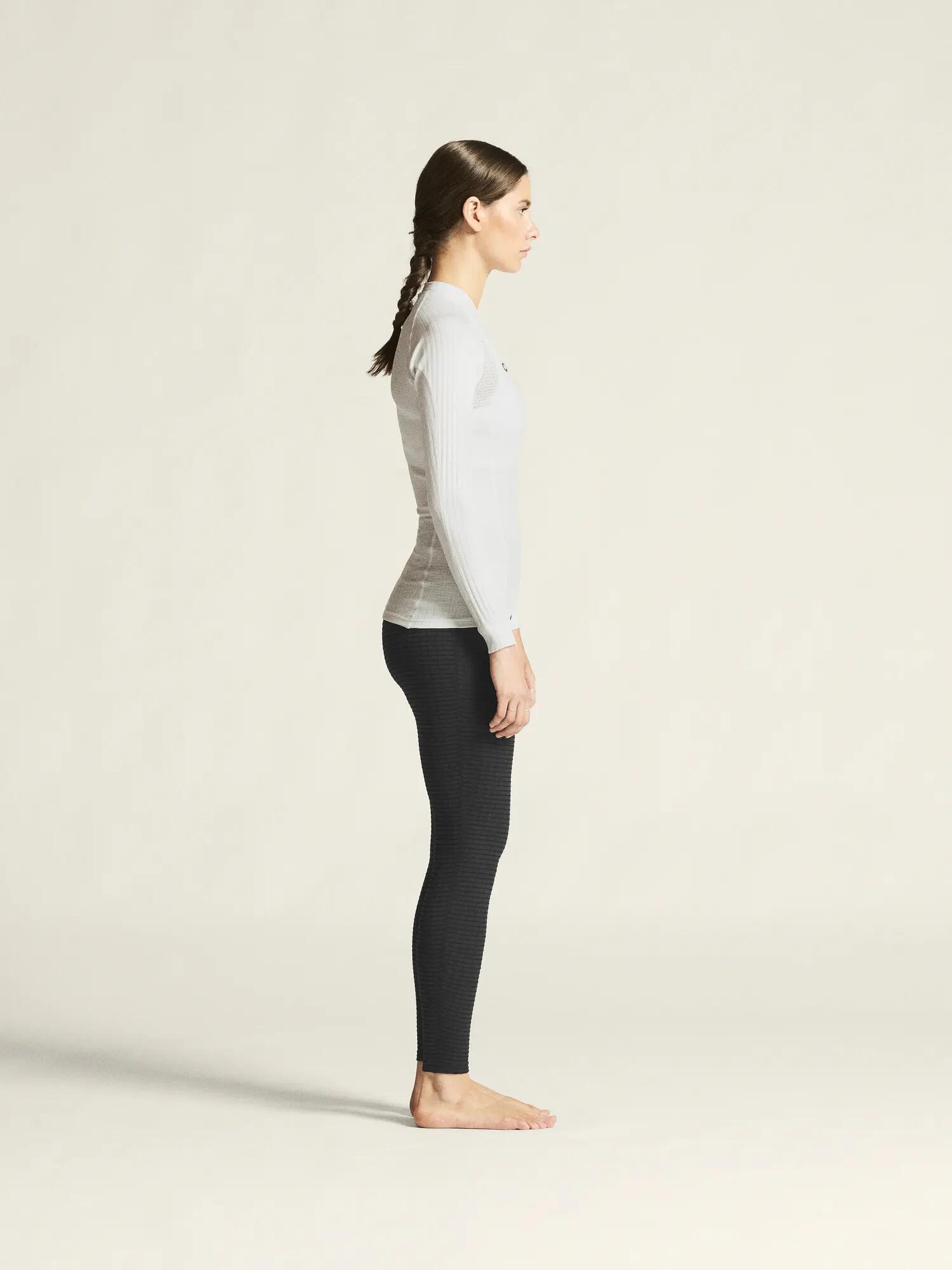 craft Active Extreme X CN LS W haut technique à coupe très ajustée – White/Blaze 6/7