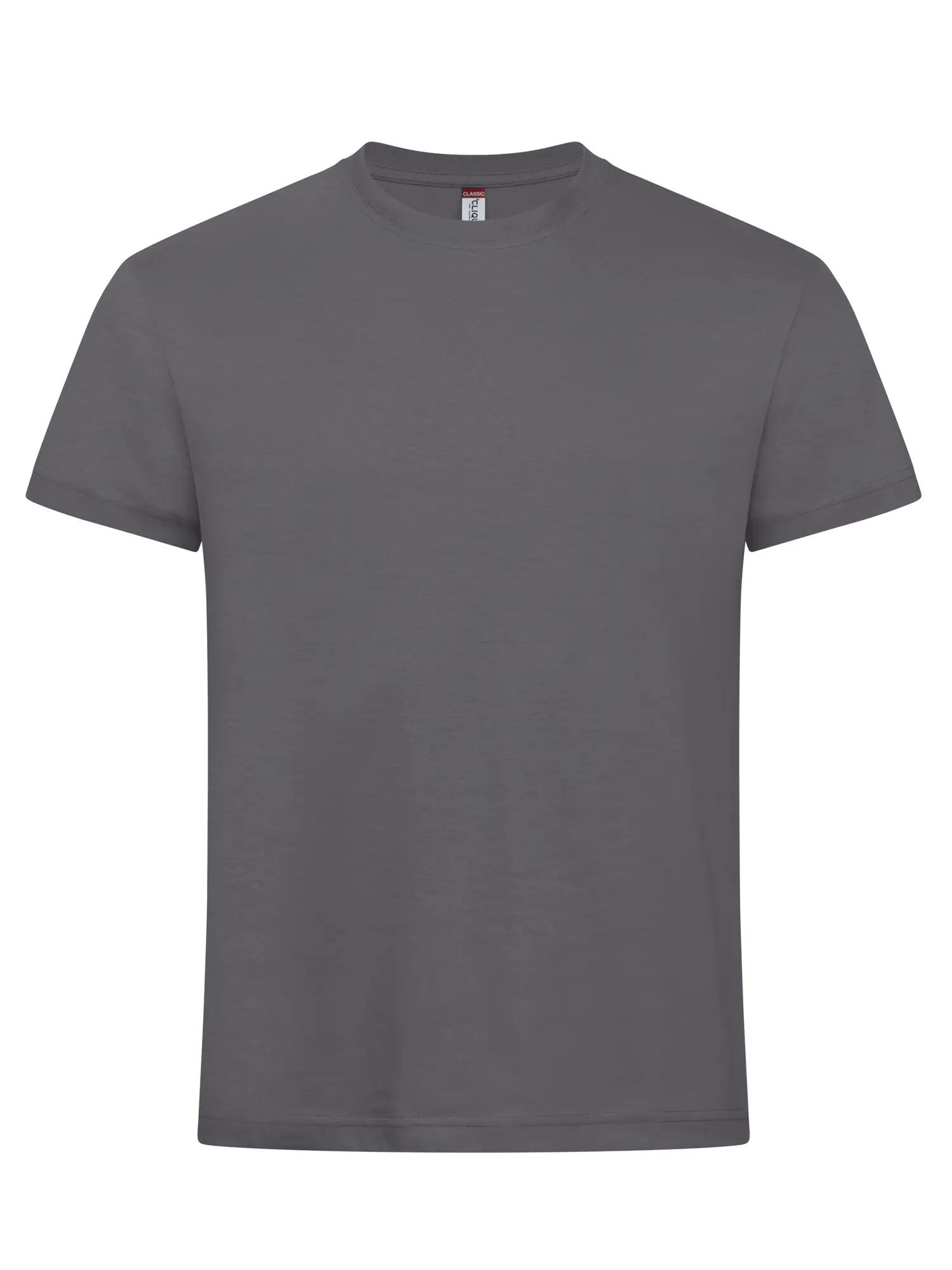 clique New Classic-T T-shirt Homem em algodão – corte contemporâneo – Metal Grey 1/4