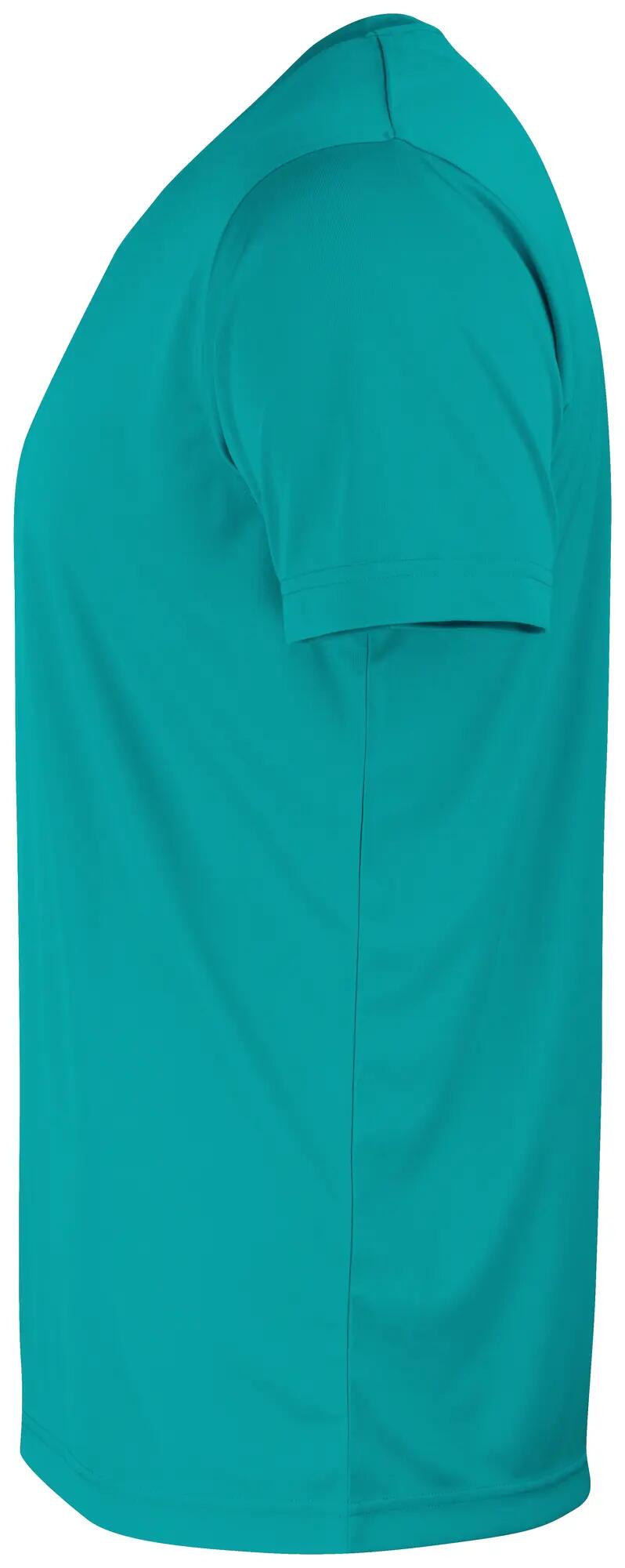 clique Basic Active-T męski T-shirt 100% poliester – lagoon 3/4