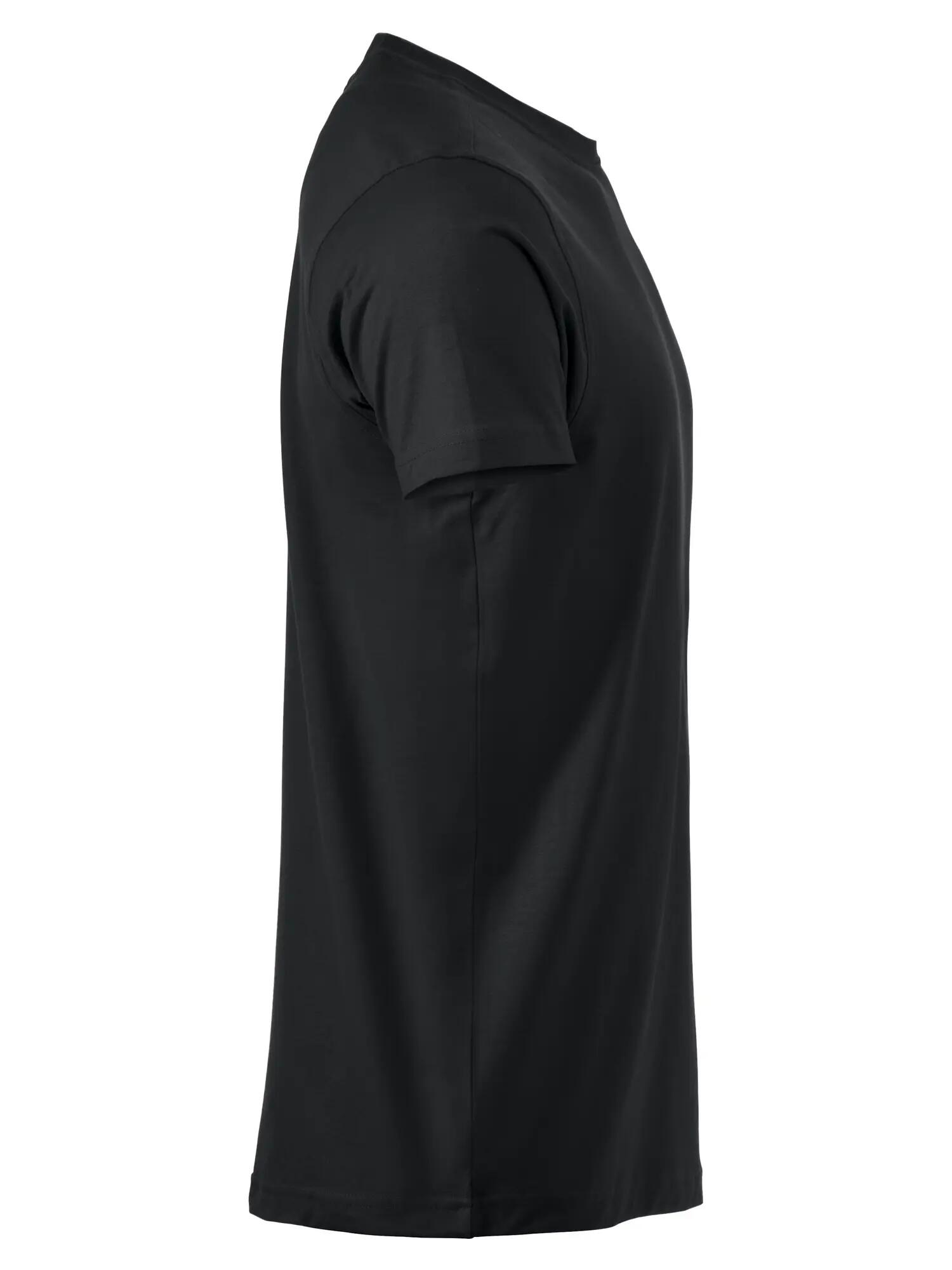 clique Premium-T T-shirt homme col rond en coton – black 4/8