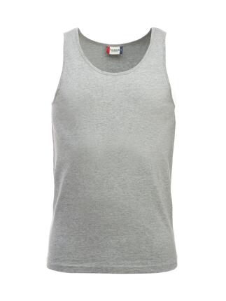 clique Classic Tanktop – Ärmelloses Herren-Top aus Baumwolle – grey melange