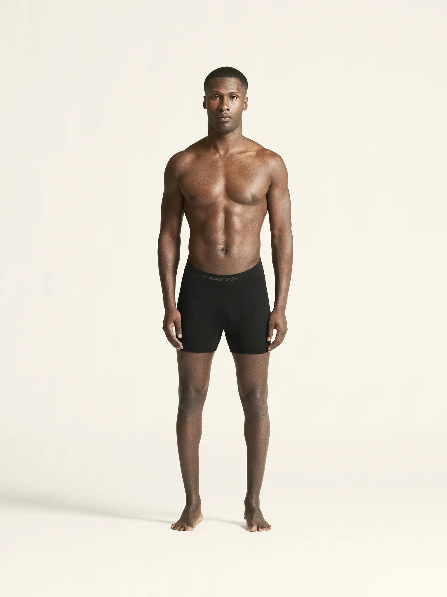 craft Boxer Wool Seamless 3-inch — sous-vêtement chaud et sans coutures – Black 7/7