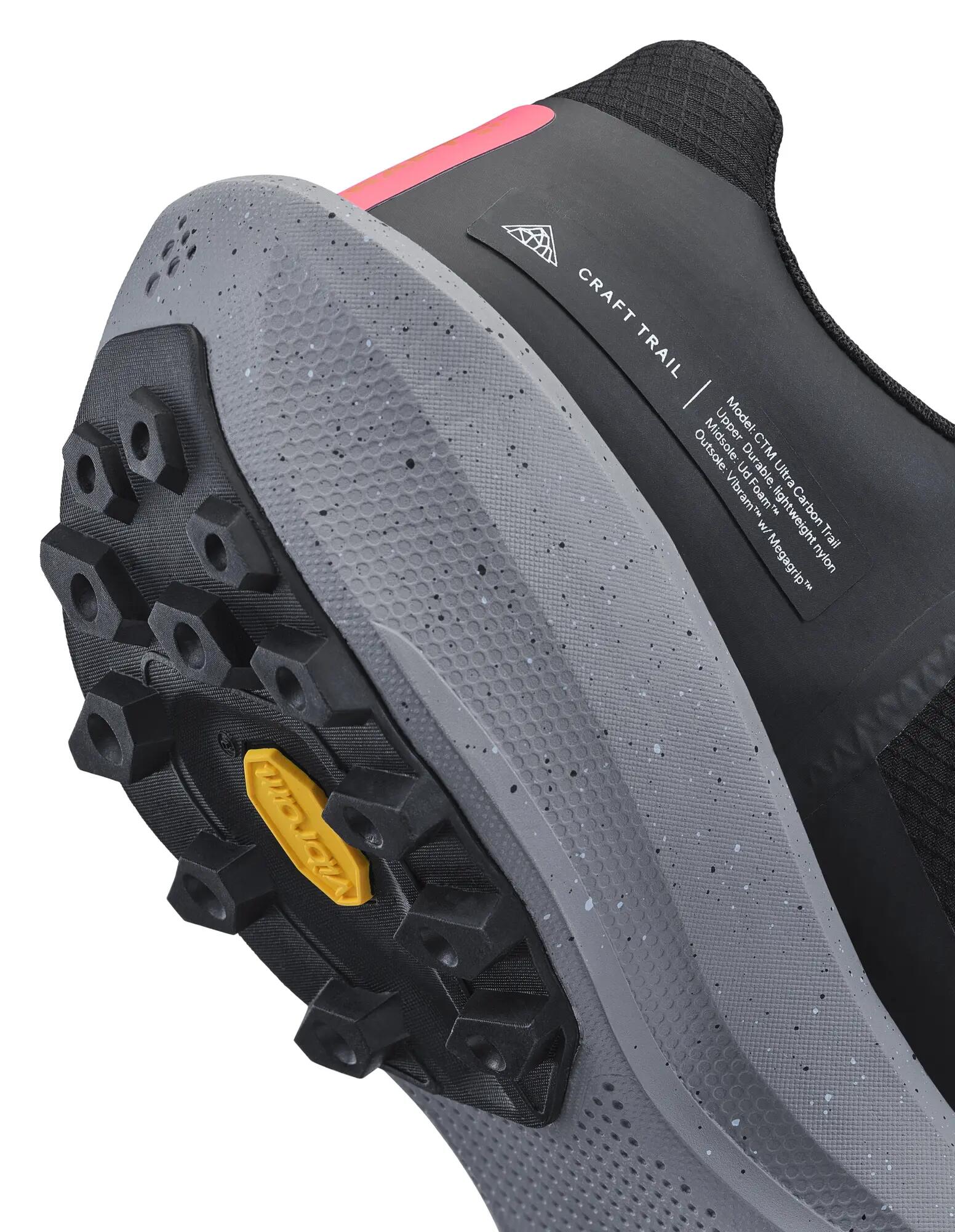 craft Ultra Trail 2 W Trail-Laufschuh mit starker Griffigkeit – Black-Mind 4/7