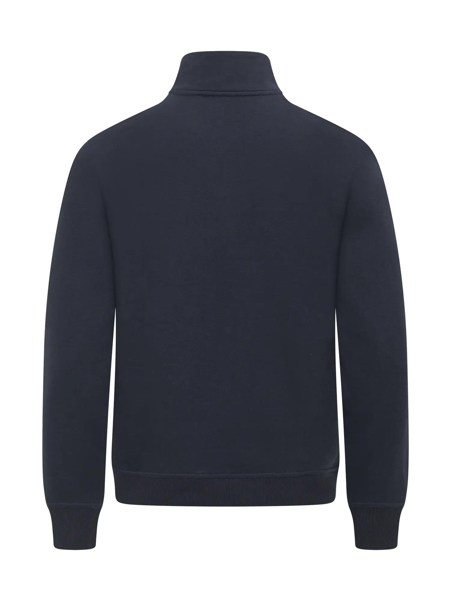 clique Miami Half Zip meia-zip em algodão e poliéster reciclado – Dark Navy 4/4