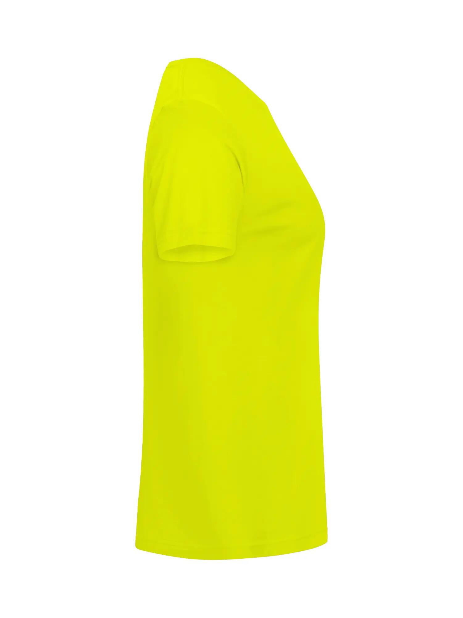 clique Basic-T Women T-shirt ajustada em algodão – visibility green 3/5