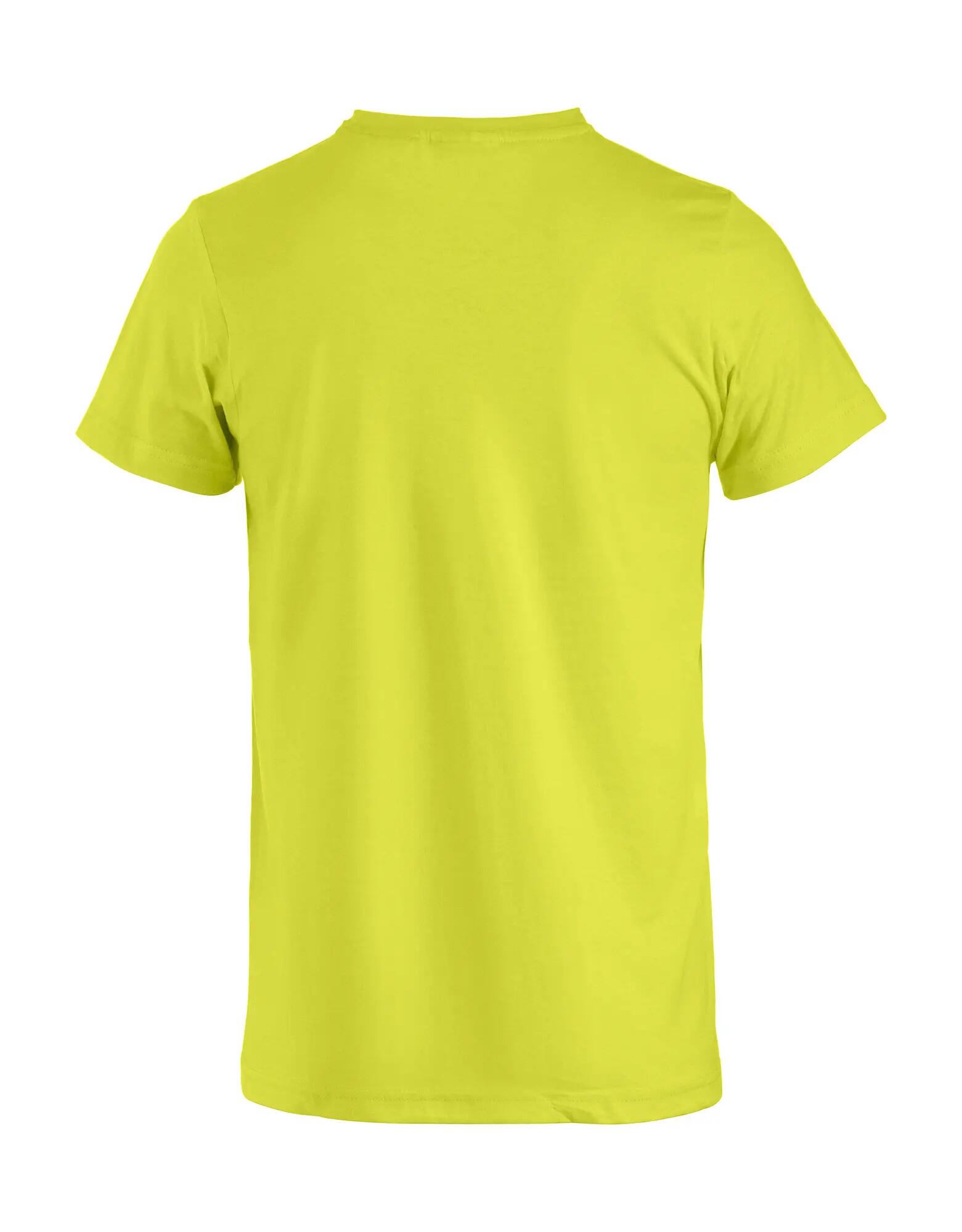 clique Basic-T Junior T‑shirt z bawełny – visibility green 4/4