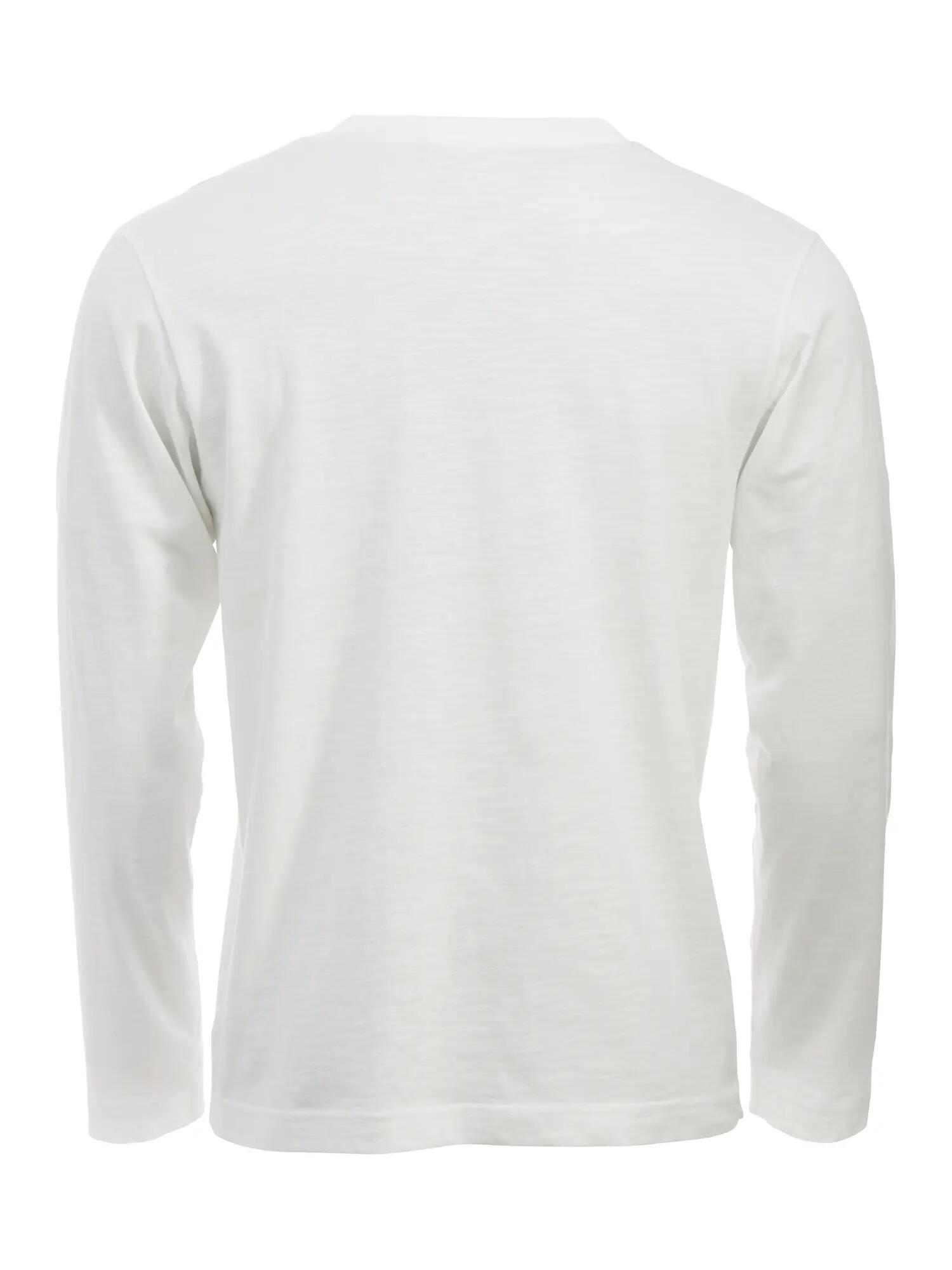 clique T-shirt de manga longa Orlando em mistura de algodão – stone white 2/4