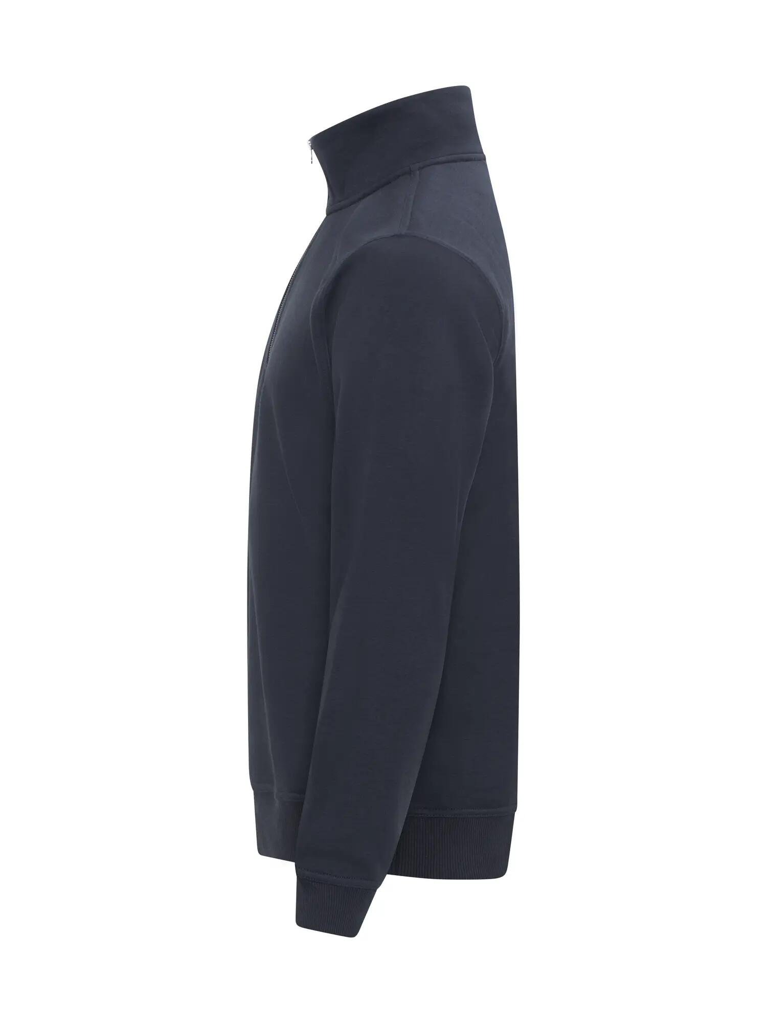 clique Miami Half Zip meia-zip em algodão e poliéster reciclado – Dark Navy 2/4