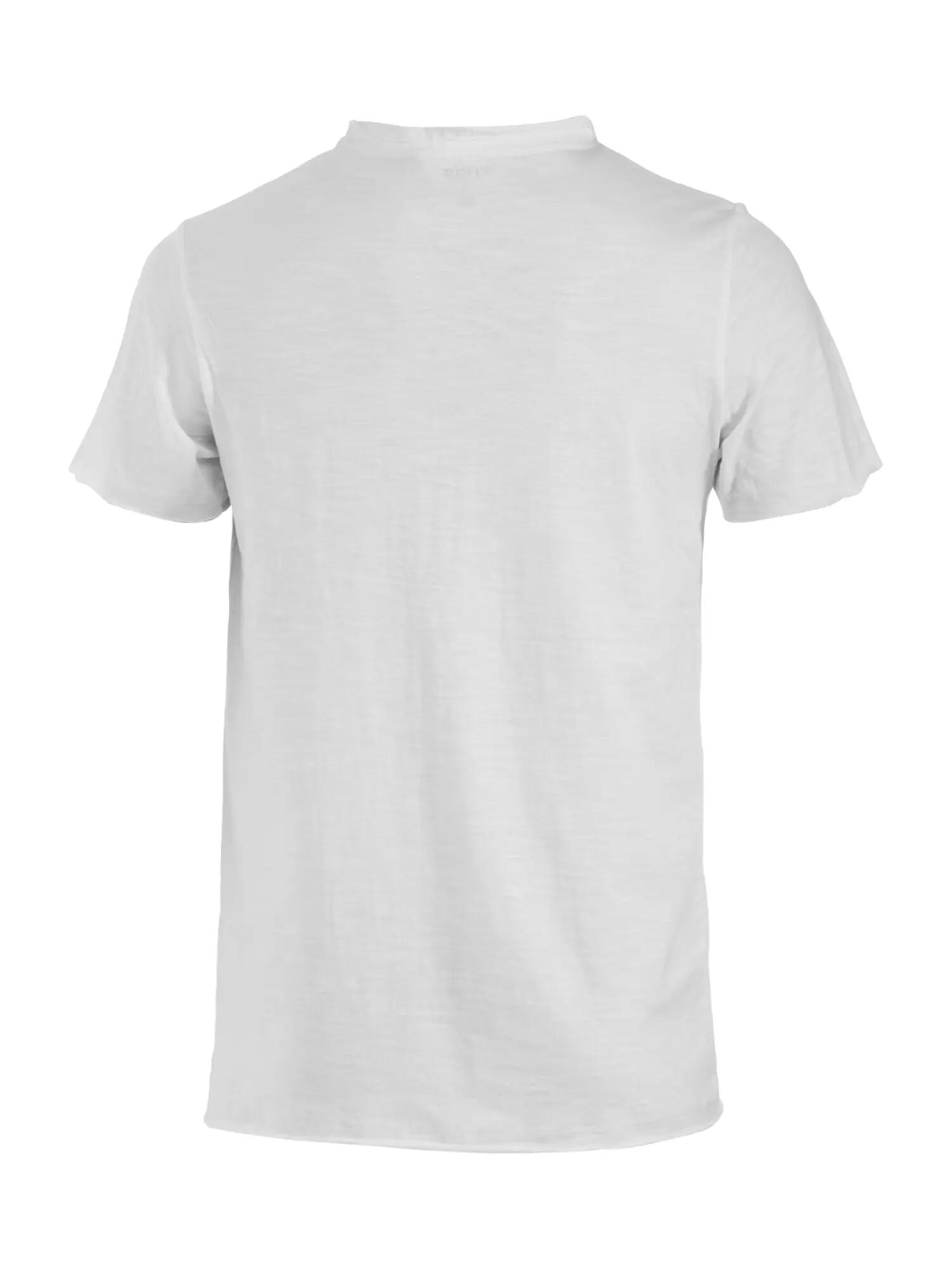 clique Derby-T Modern Fit T‑Shirt aus Baumwoll‑Slub – stone white 3/5