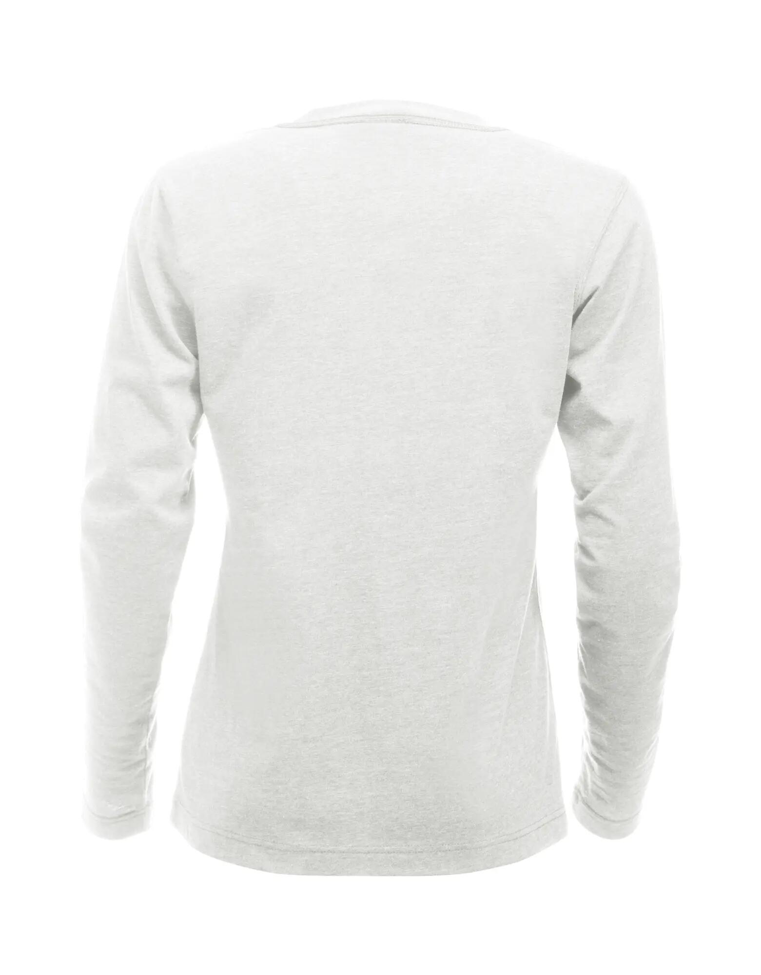 clique Orlando Women longsleeve van katoenmengsel – stone white 2/4