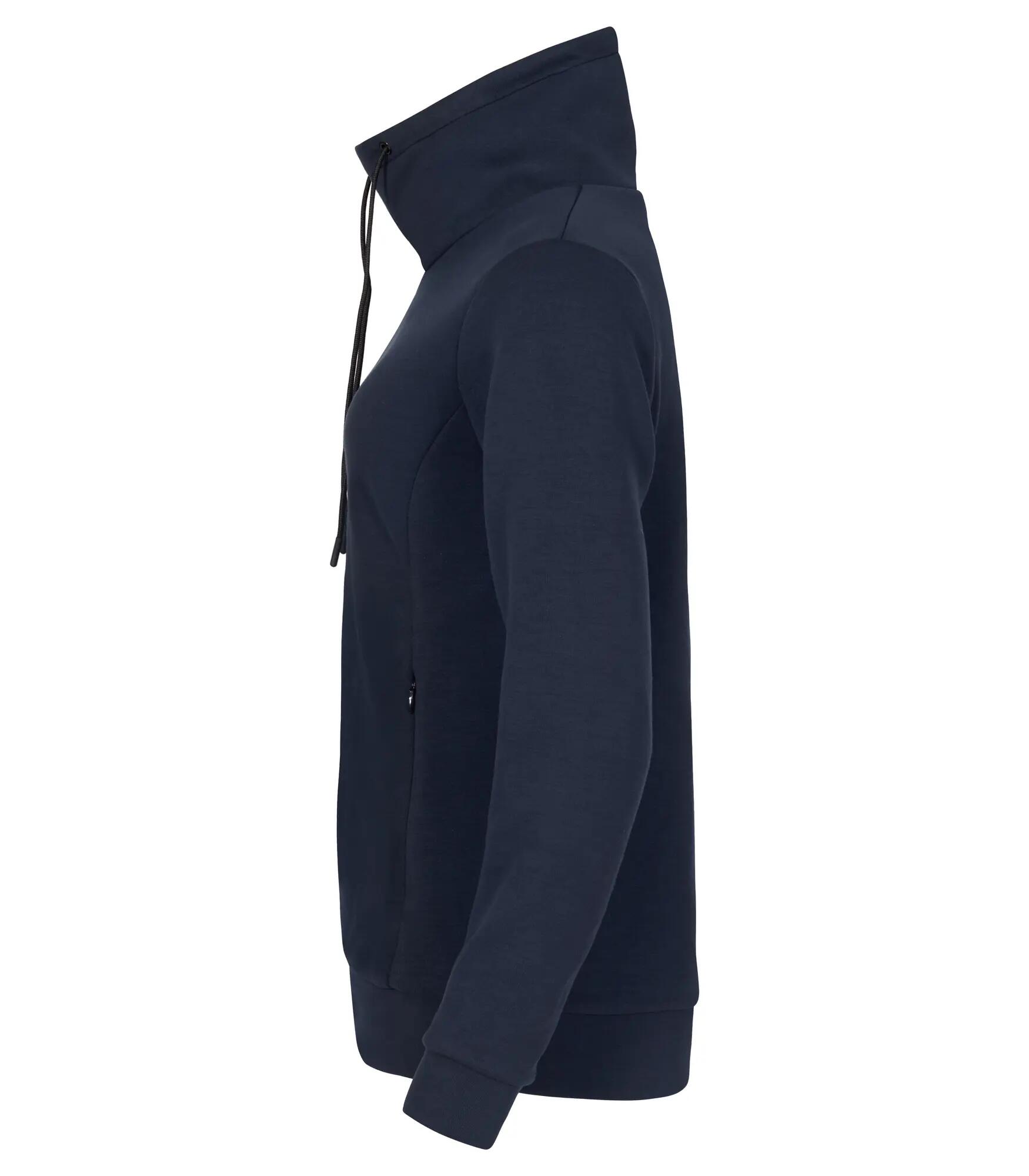 clique Hobart Women sudadera cuello alto en tejido air-layer – Dark Navy 3/4