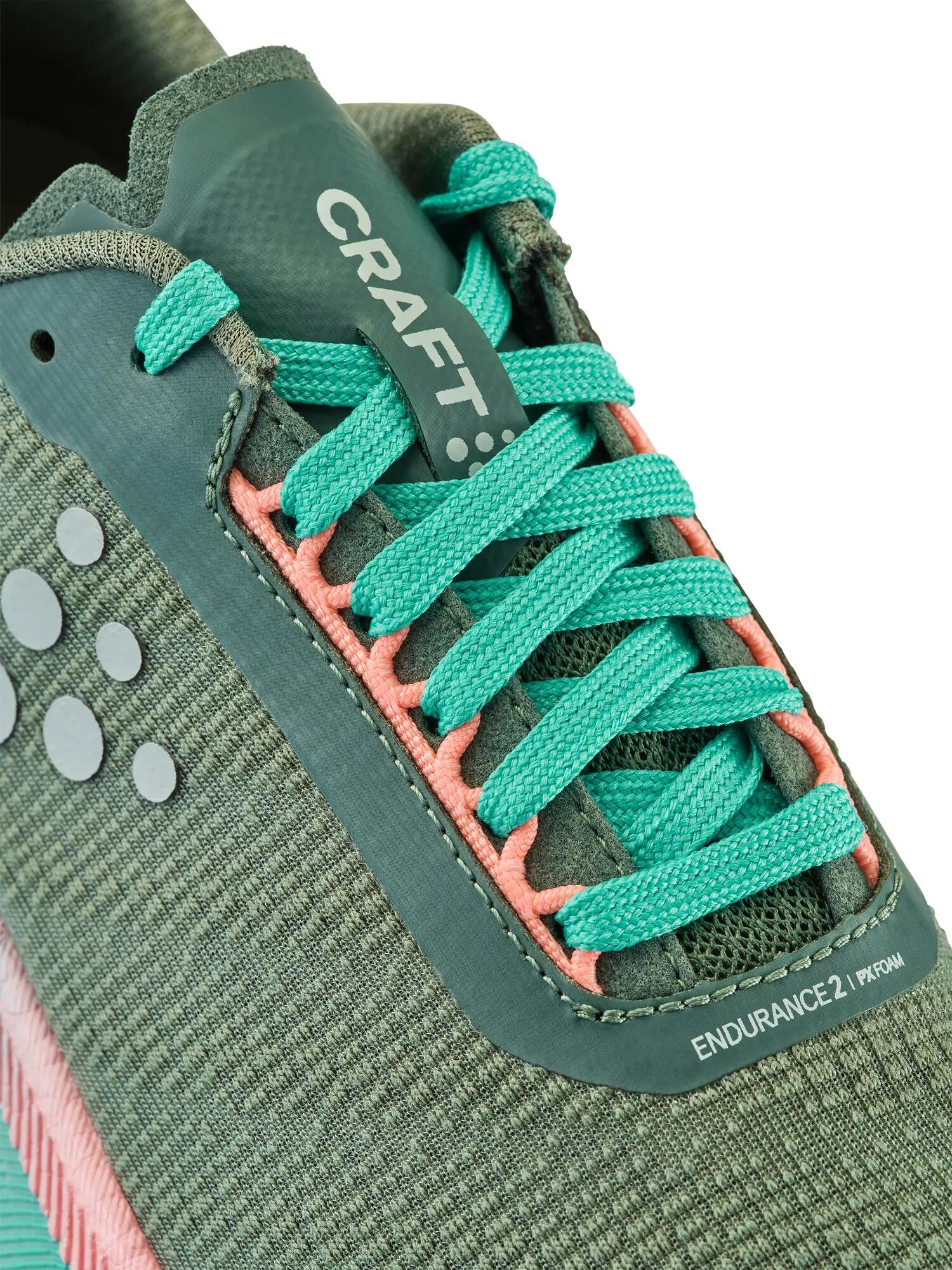 craft Schuhe Endurance 2 W — Atmungsaktiv und reaktiv – Leaf/Eon 5/7