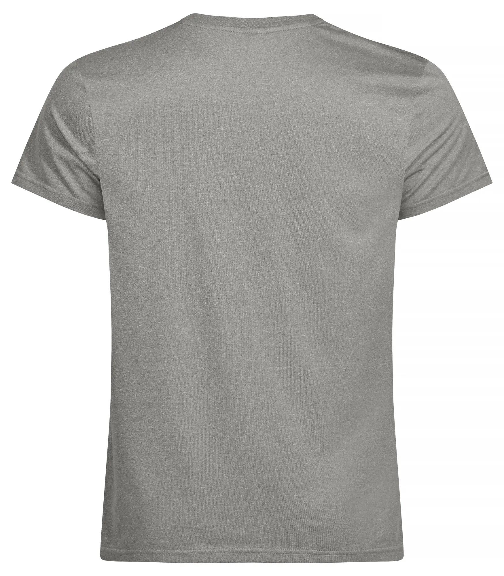 clique Basic Active-T heren T-shirt 100% polyester – Grey Melange 2/4