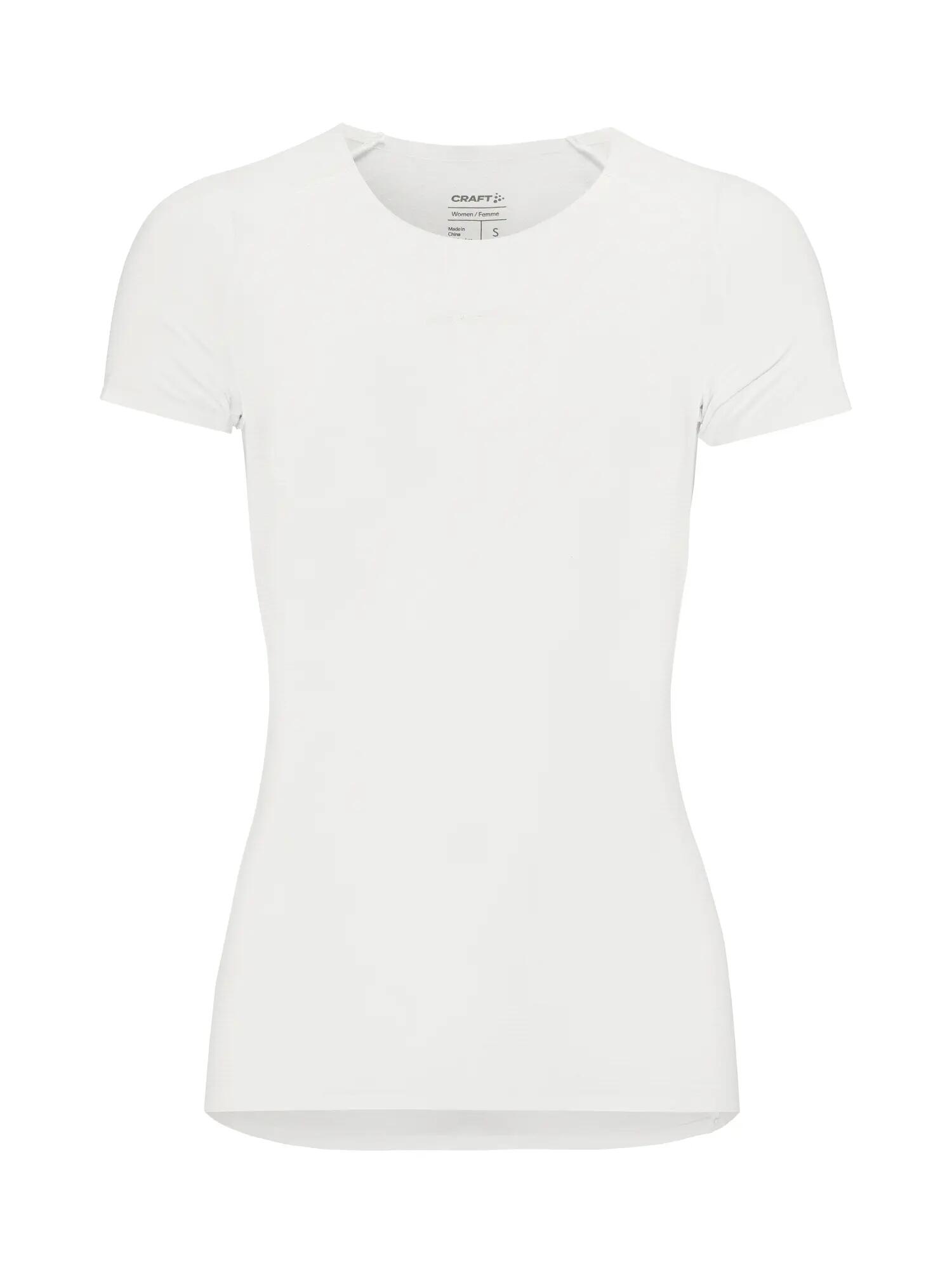 Tricou femei Craft Pro Dry Nanoweight SS - alb | strat de bază ultraușor