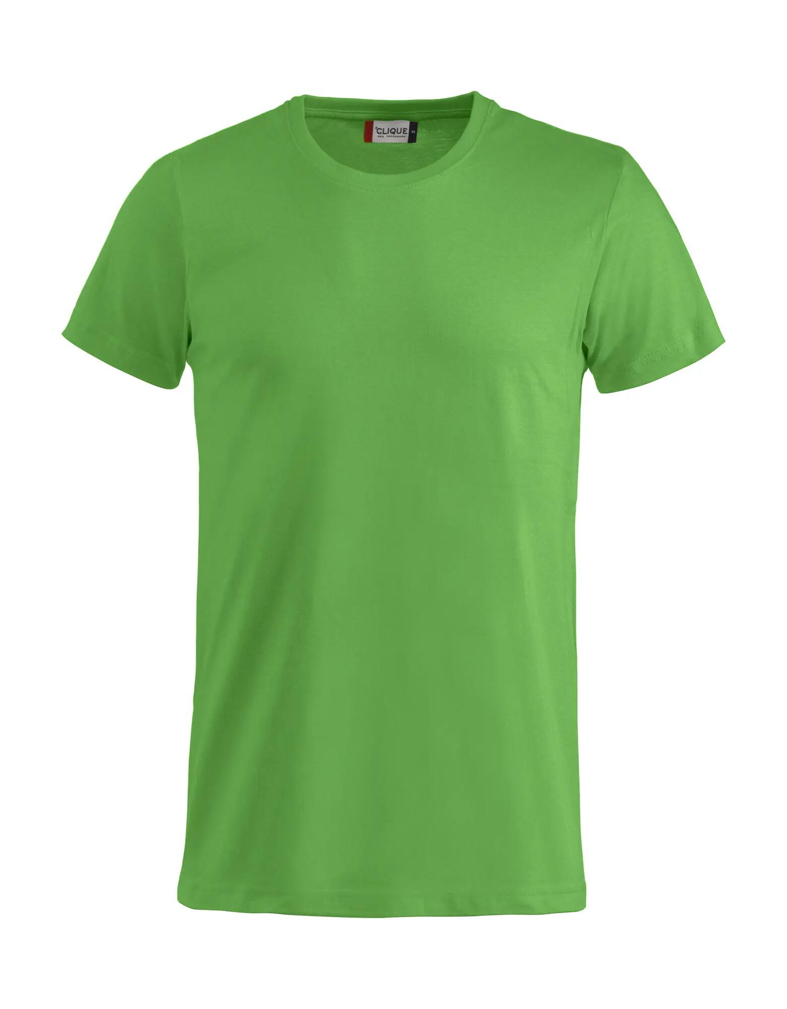 clique Basic-T Junior T‑shirt bawełniana z prążkowanym kołnierzem 1x1 – apple 1/8