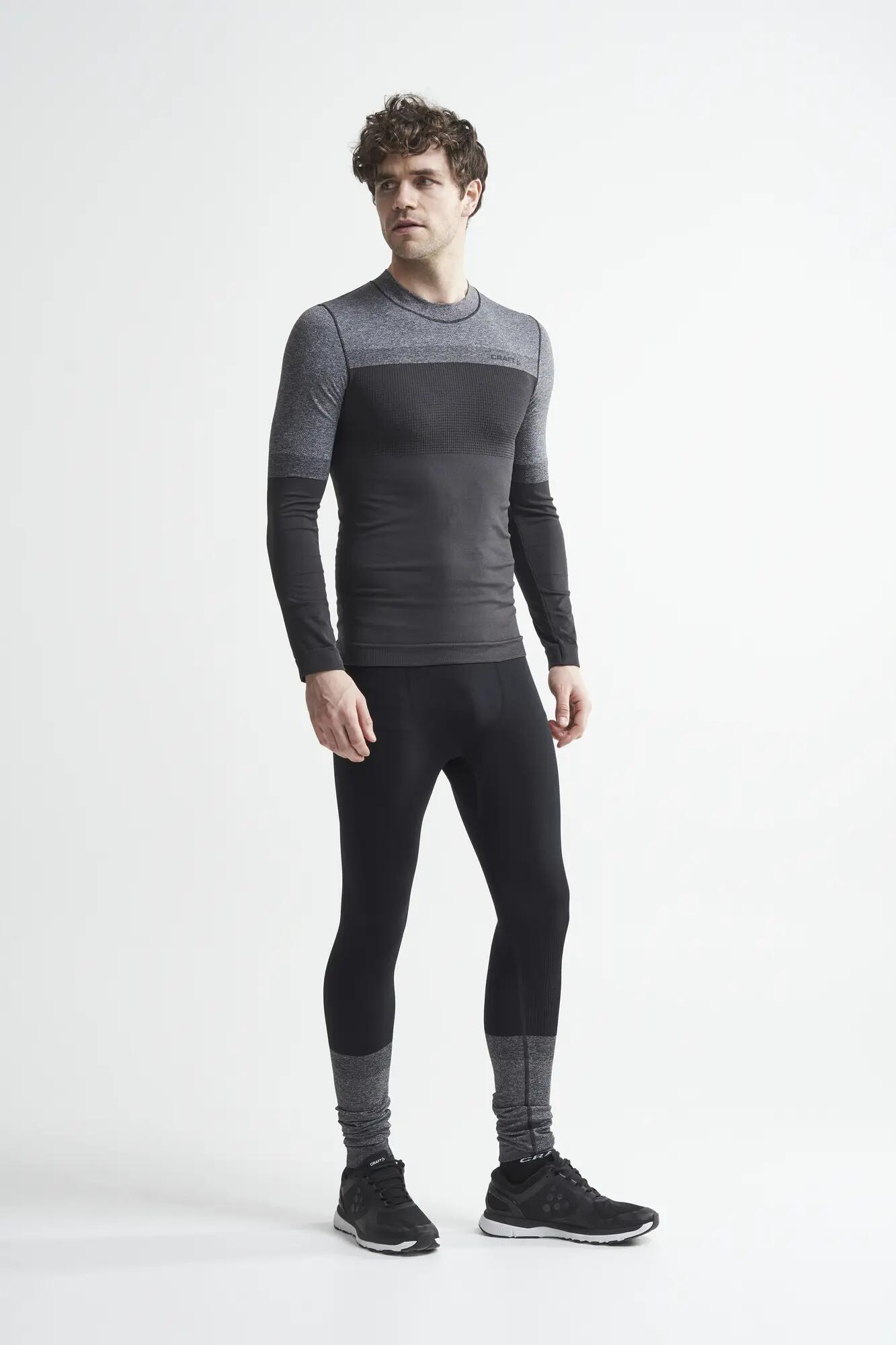 craft Warm Intensity CN LS M – warmes, enges Funktionsunterhemd – Asphalt/Dk 5/6