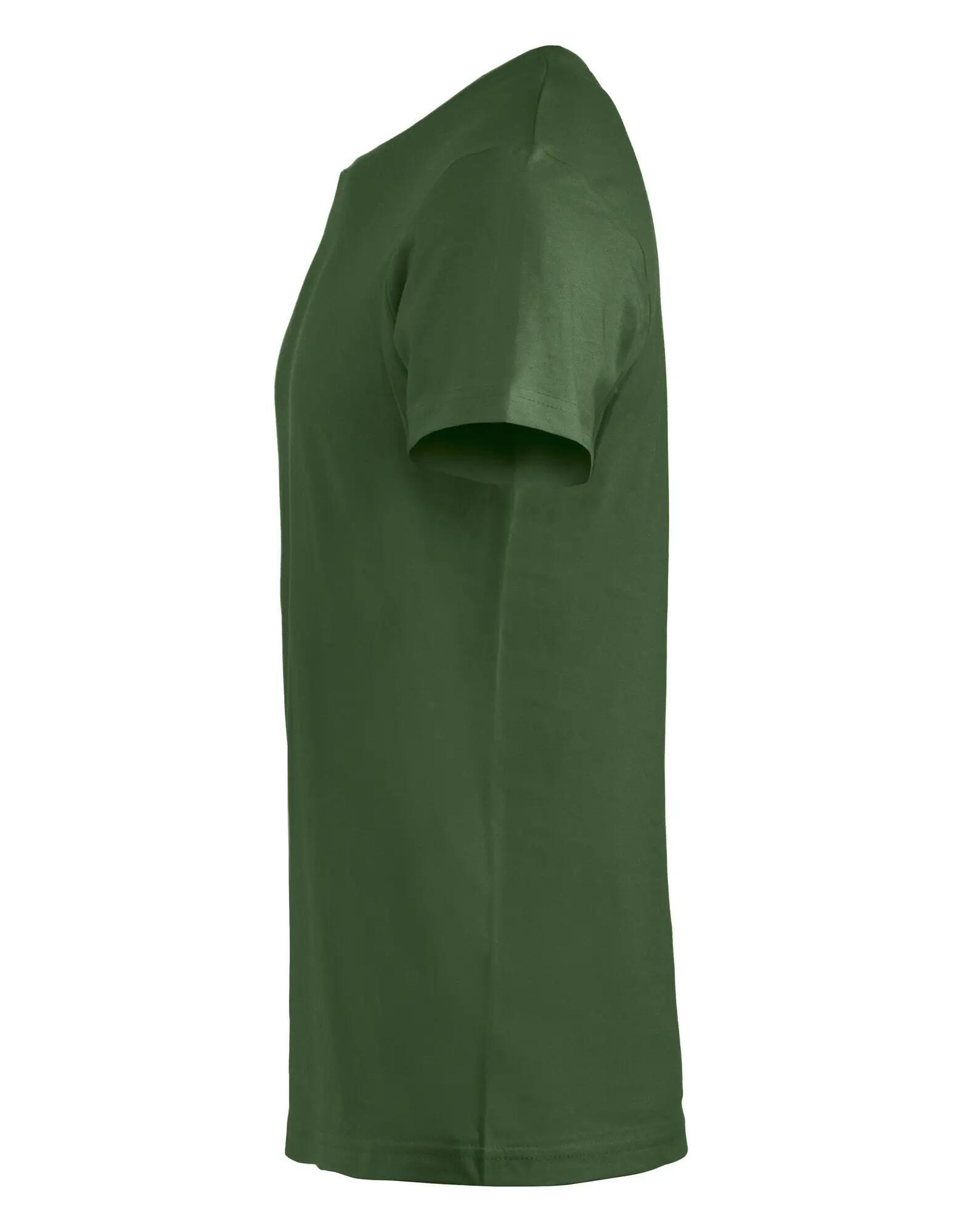clique Basic-T Junior T-shirt z prążkowanym wykończeniem kołnierza – bottle 4/4