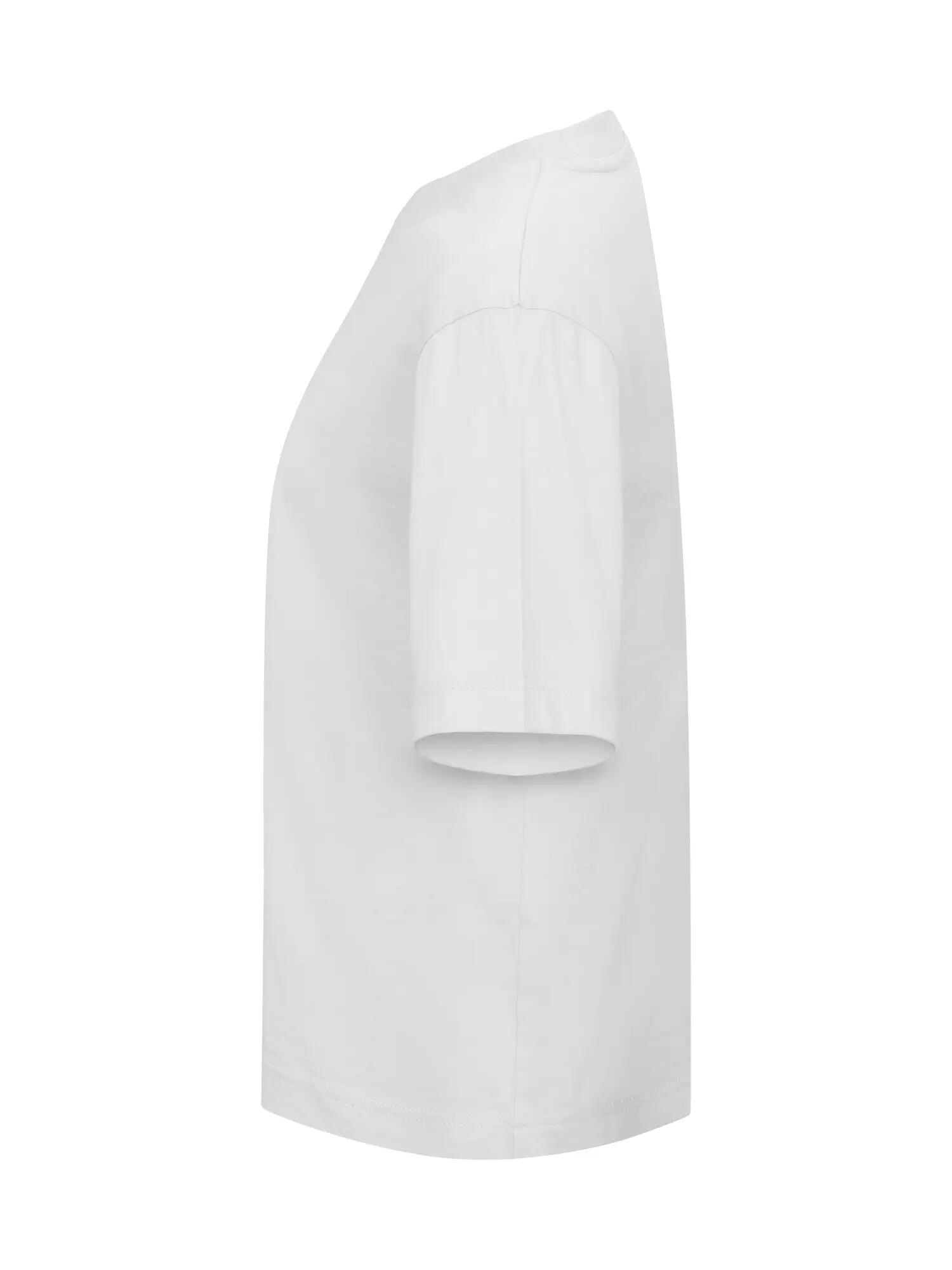 clique Over-T Women T-shirt oversize em algodão ring-spun – White 4/4