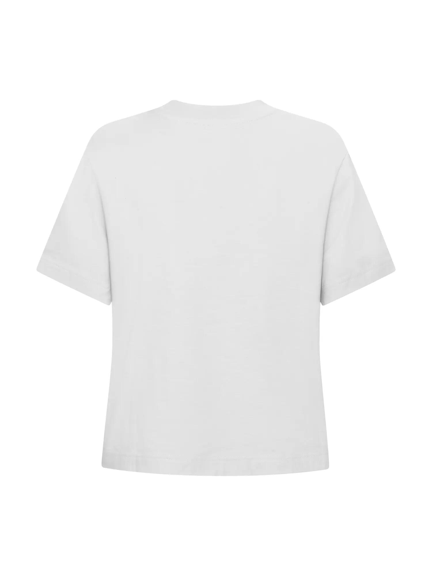 clique Over-T Women T-shirt oversize em algodão ring-spun – White 3/4