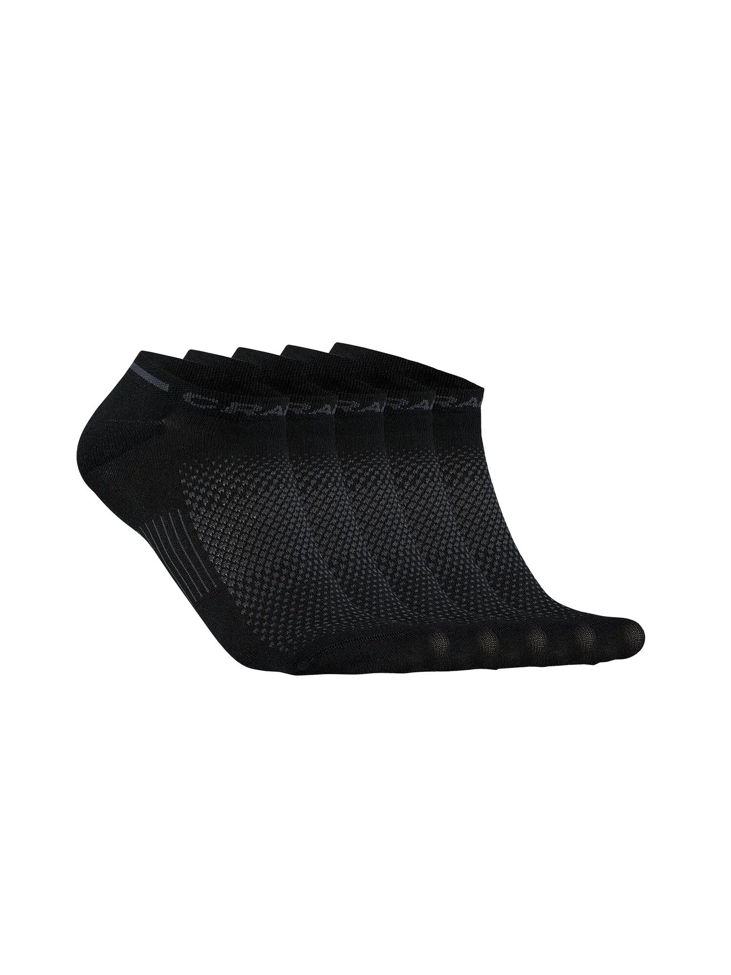 craft Active Shaftless Sock 5er-Pack flache Schaftlose, atmungsaktiv – Black 3/6