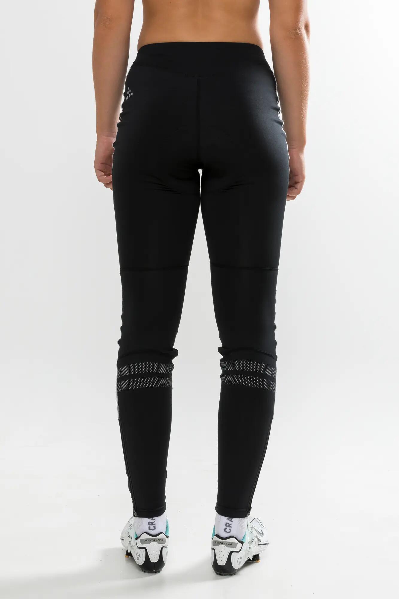 craft Ideal Wind Tights W Radhose mit winddichter Front – Black 4/7