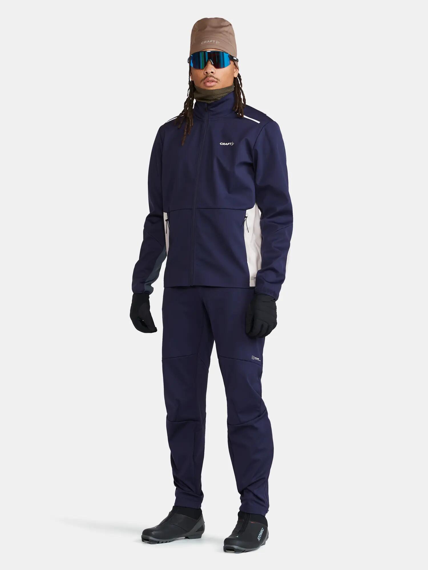 craft CORE Essence Nordic Jacke M – 3-Lagen Softshell mit Windmembran – 6/7