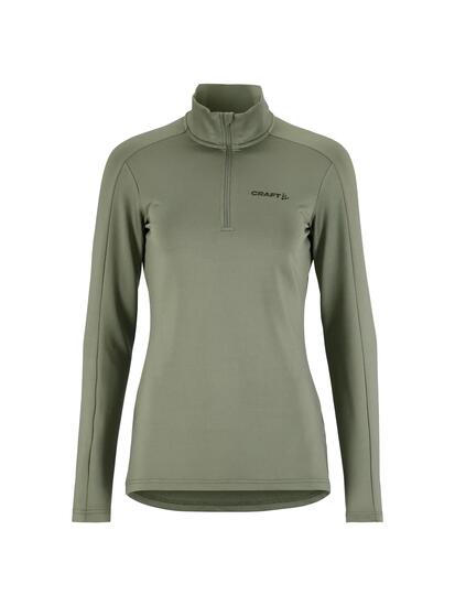 craft Gain Midlayer W - Sweat mi-zip doux et chaud – Leaf