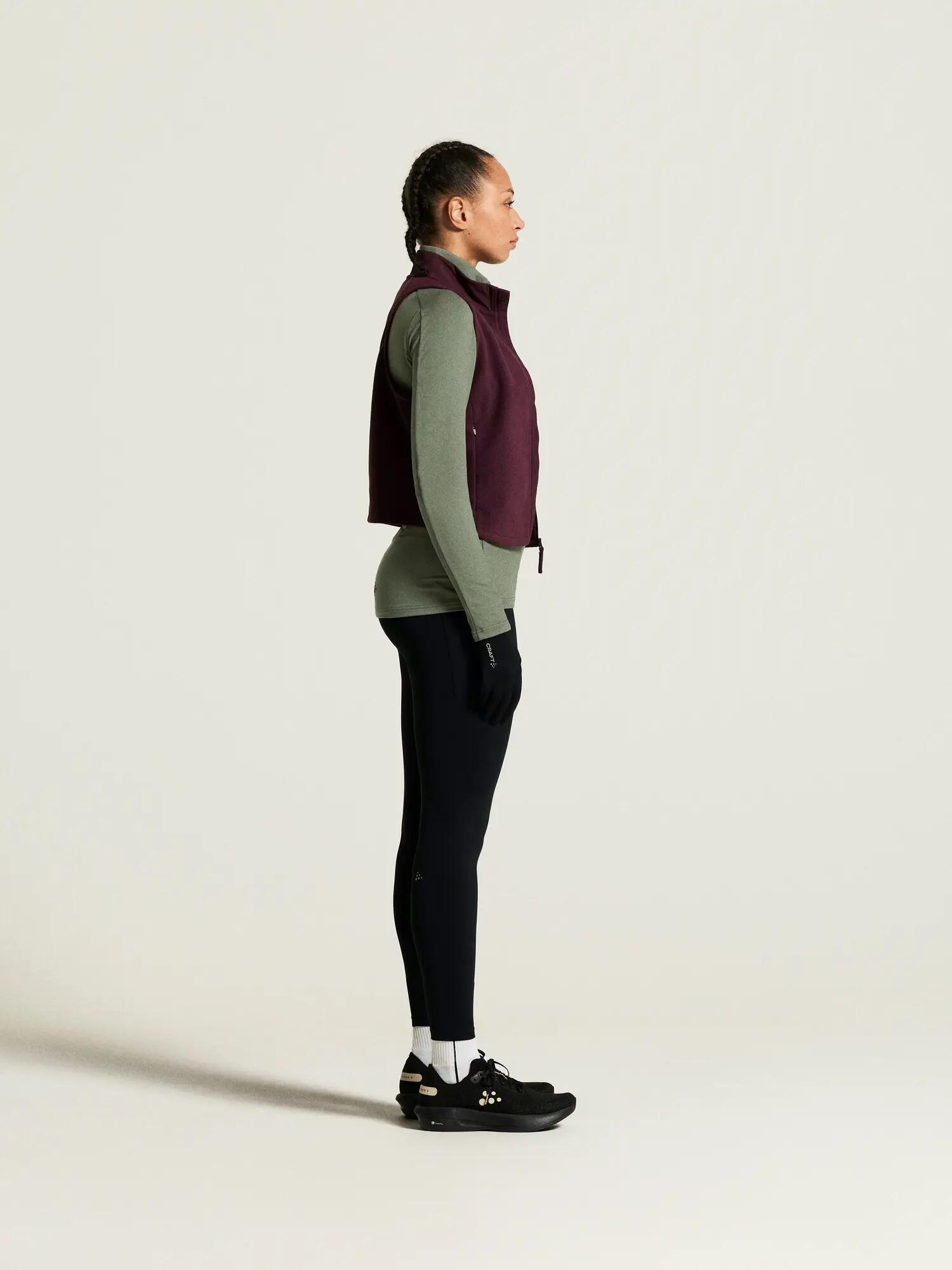 craft Gain Midlayer W - Halb-Zip Midlayer, weich und warm – Leaf 6/7
