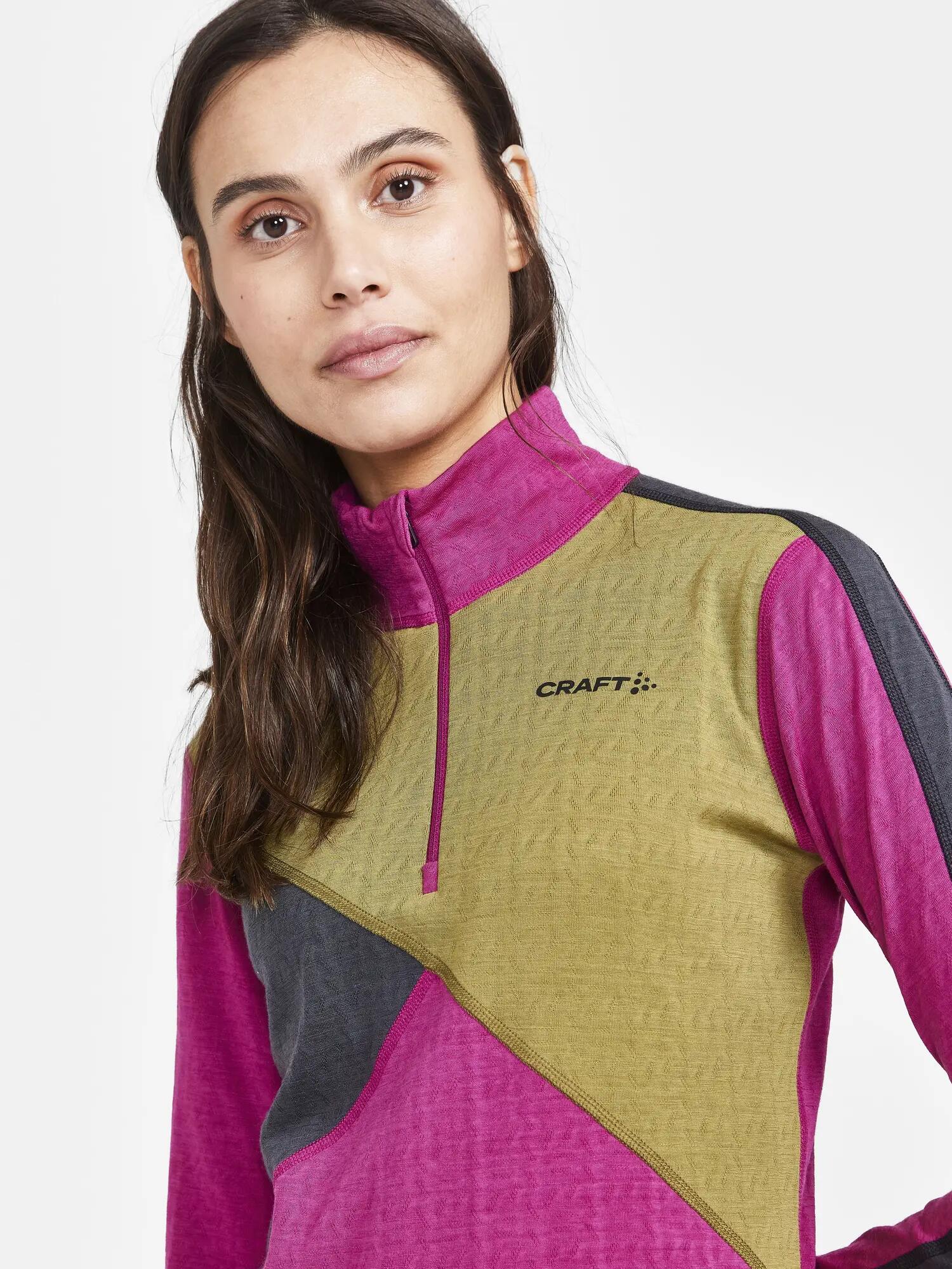 Women’s 2/1 zip base layer set Craft ADV Nordic Wool | Decathlon