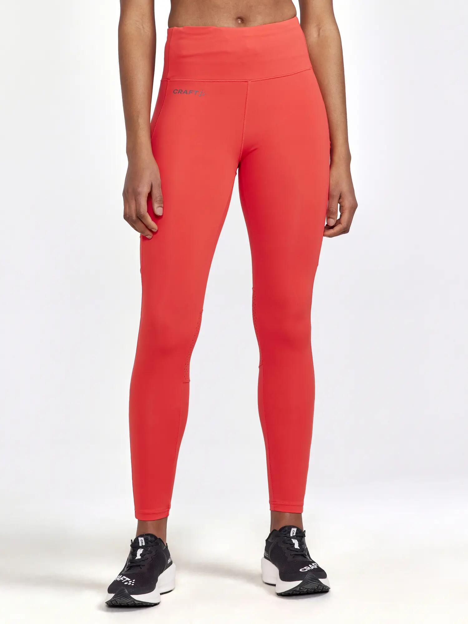 Craft ADV Essence Tights Training weich mit verstellbarem Bund – Reddish 2/7