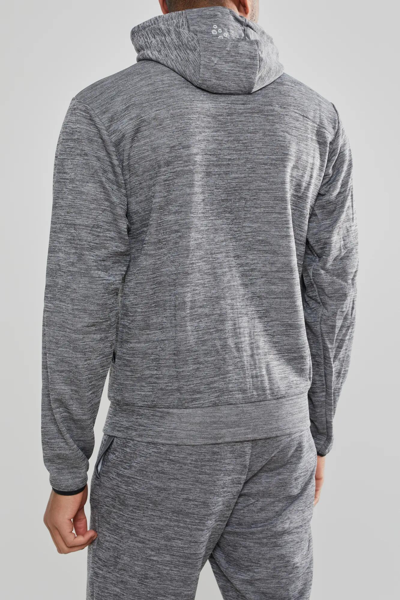 craft Veste à capuche Leisure Full Zip M en polyester – Darkgrey melange 5/7