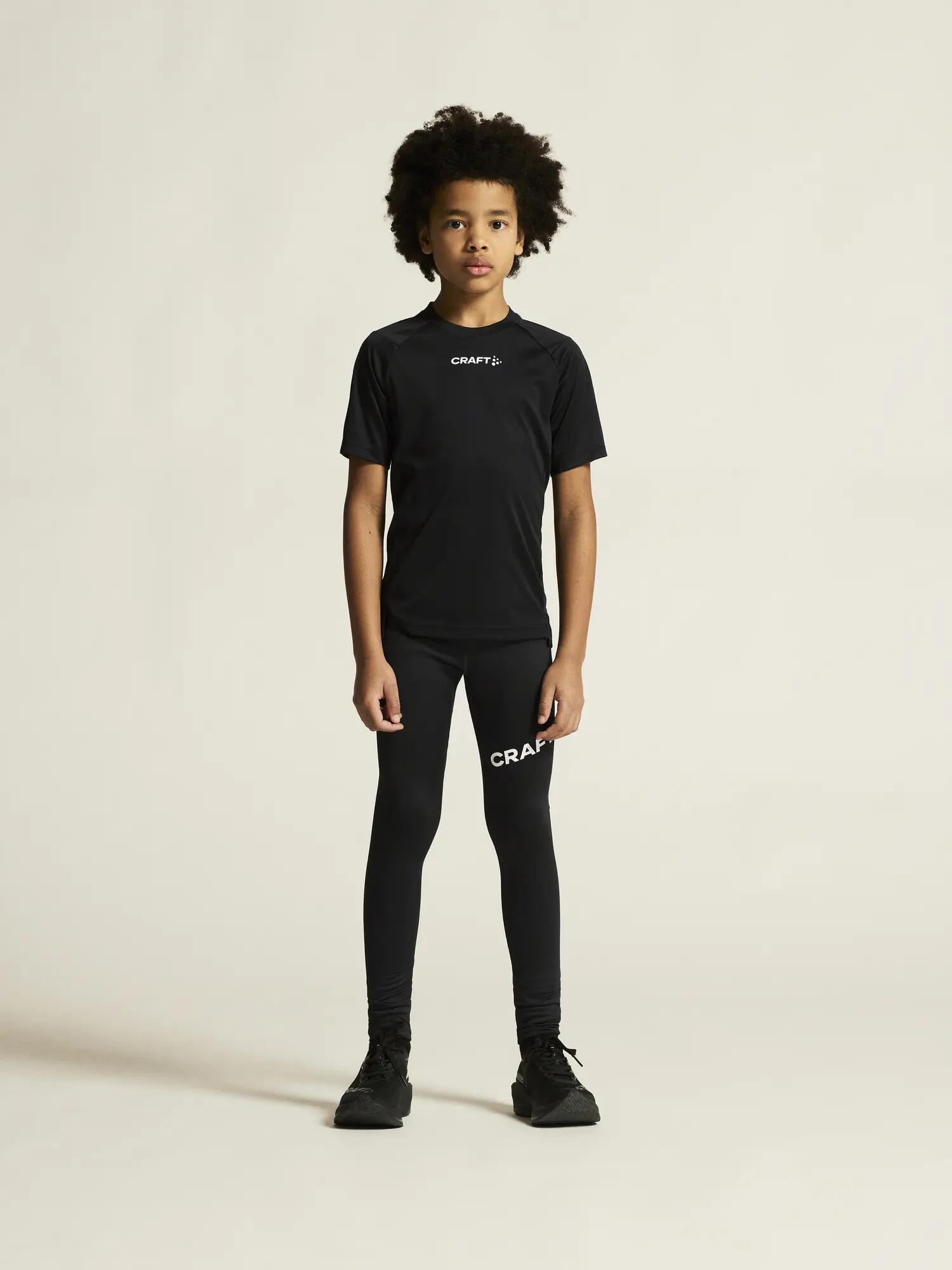 craft Rush 2.0 SS Tee Jr – leichtes Trainingsshirt – Black 7/7